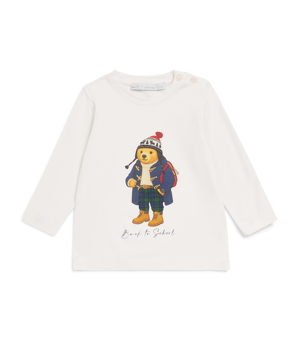 Per Te Cotton Printed T-Shirt (3 Months-4 Years) Latte