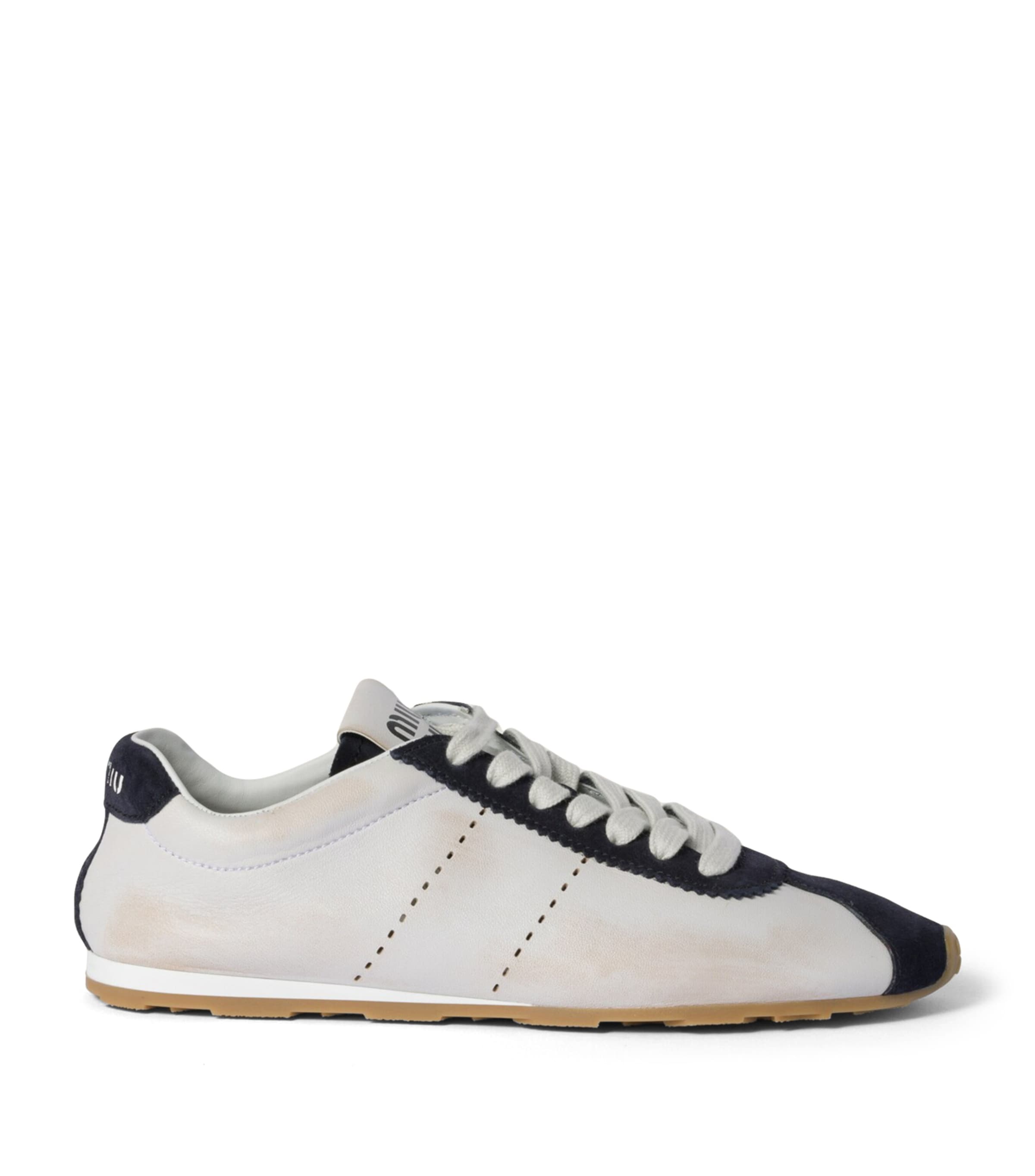 Leather-Suede Sneakers