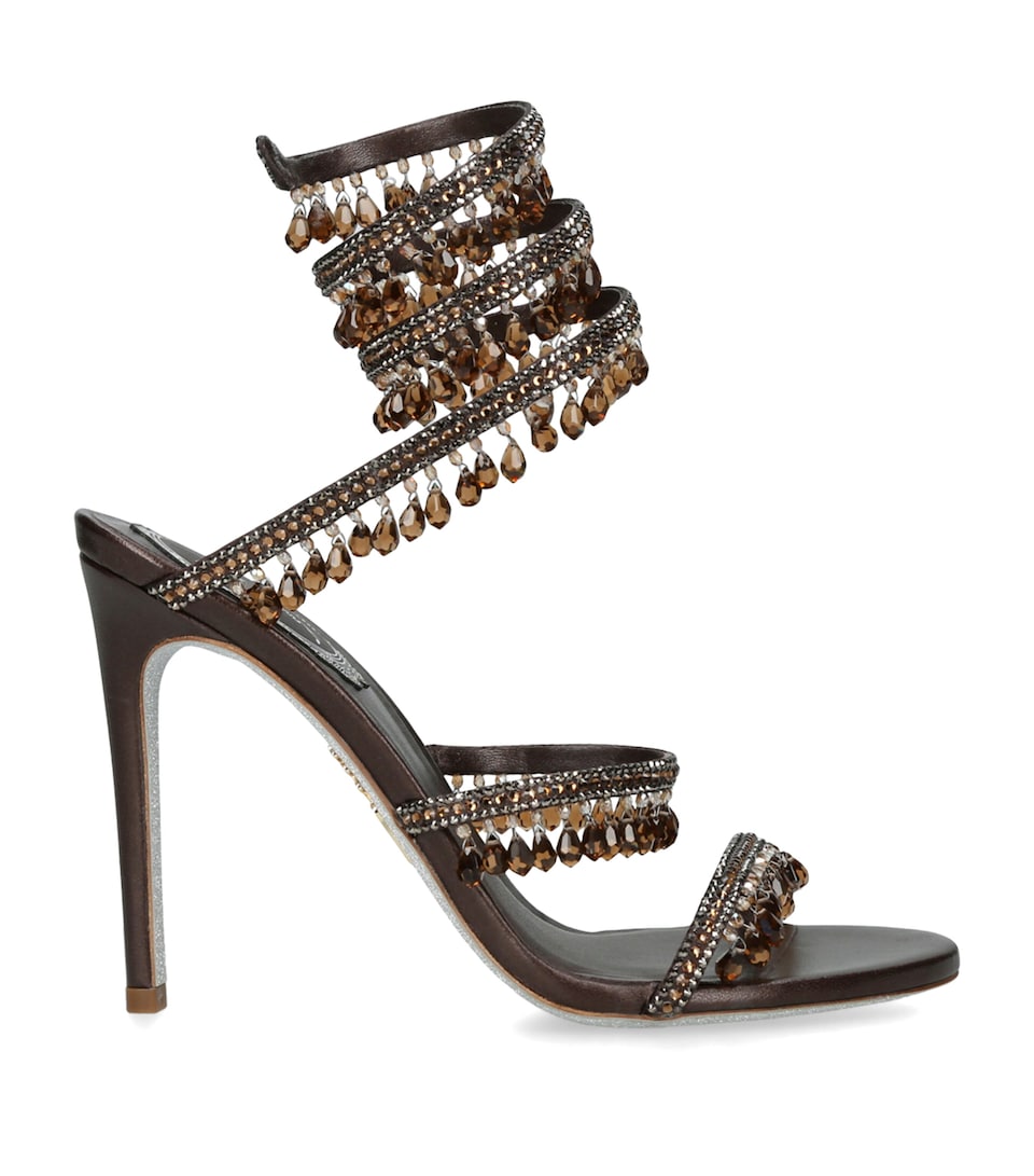 Satin Chandelier Heeled Sandals 105