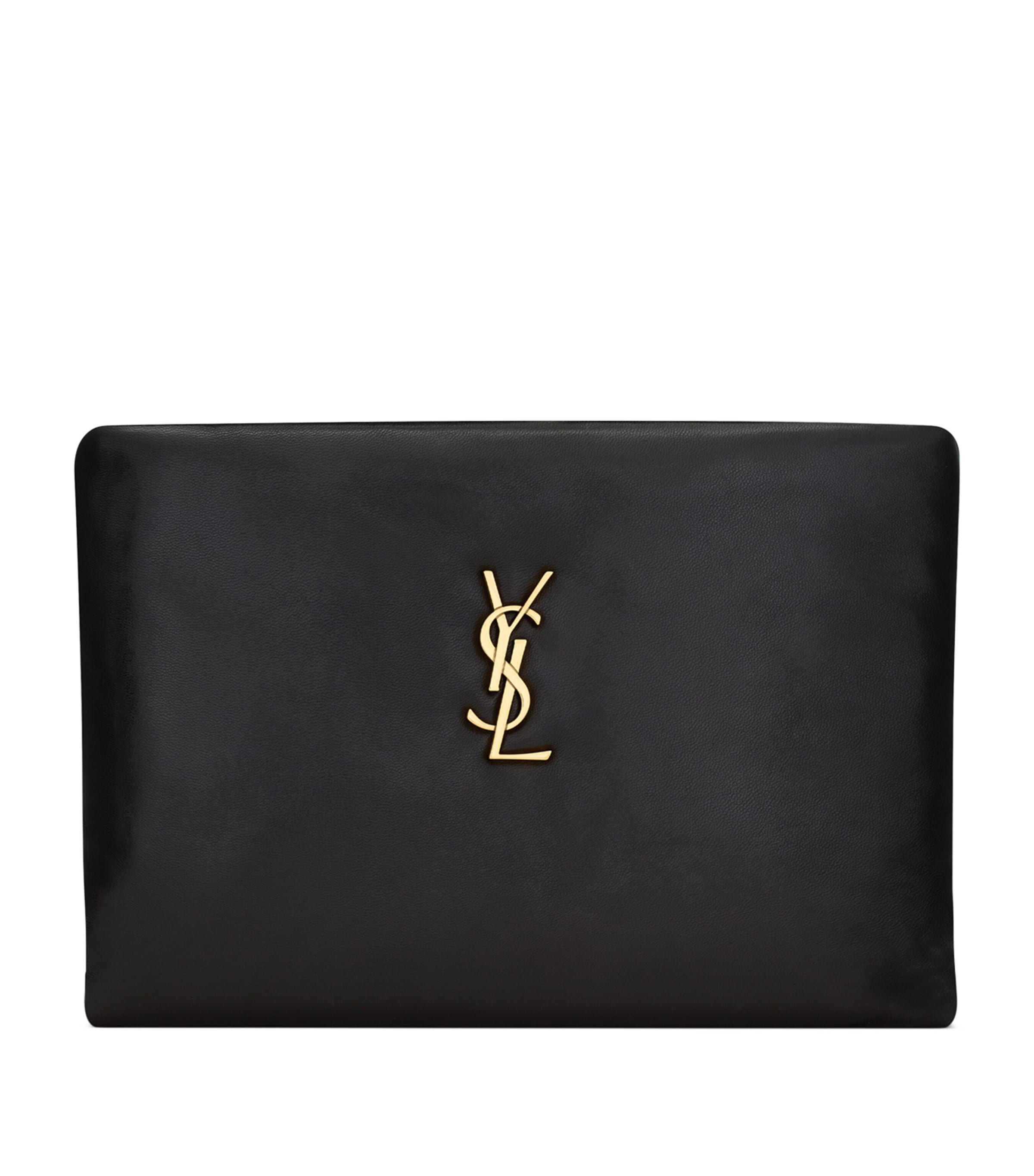 Lambskin Logo-Embellished Pouch