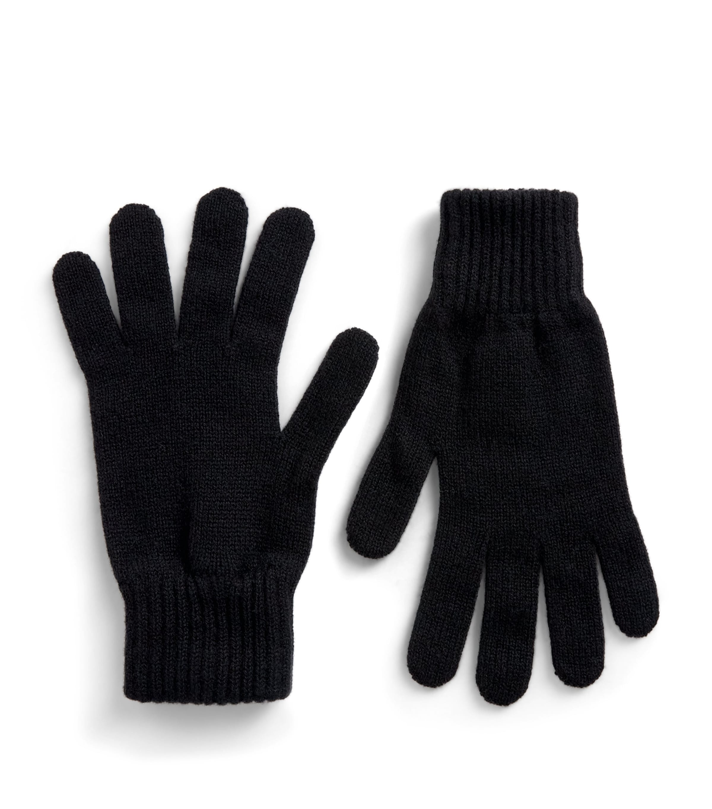 Johnstons Of Elgin Mens Cashmere Gloves Black