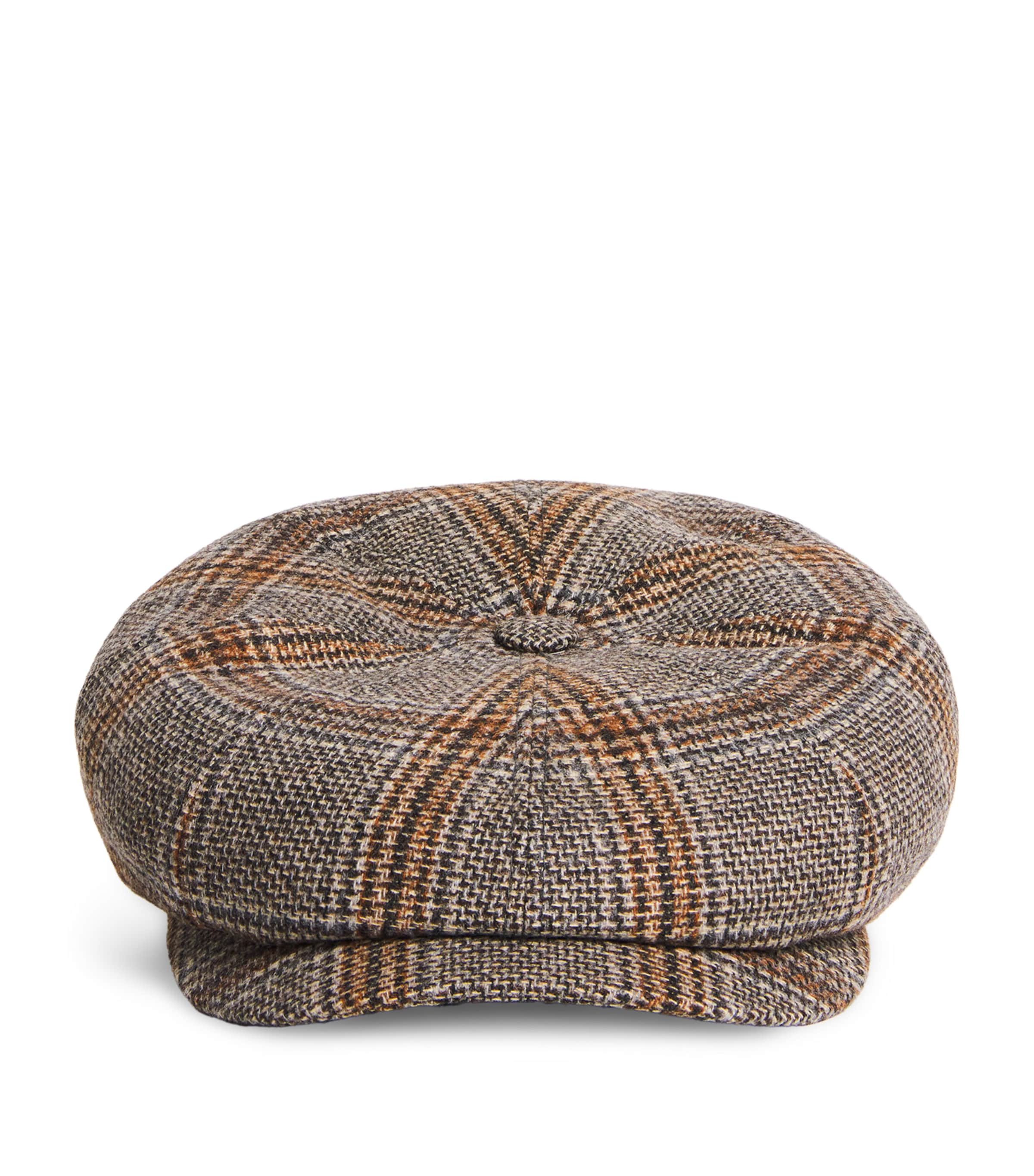Wool-Cashmere Hatteras Flat Cap