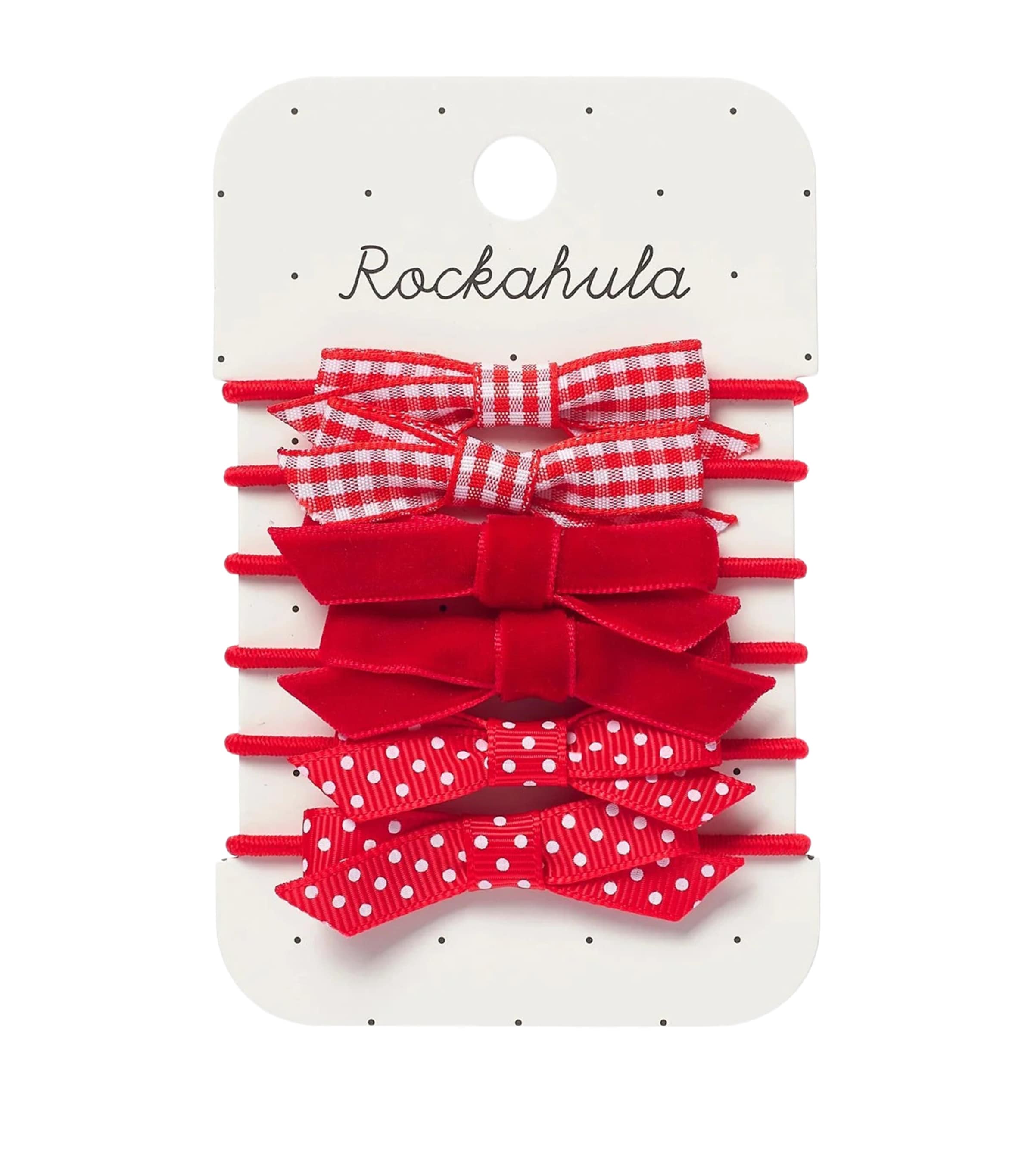 Rockahula School Bow Hairbands (Set of 6) Red