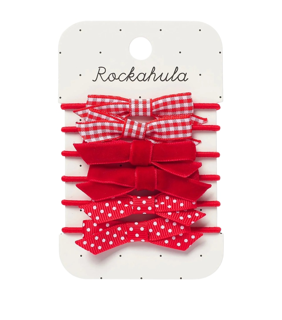 Rockahula School Bow Hairbands (Set of 6) Red