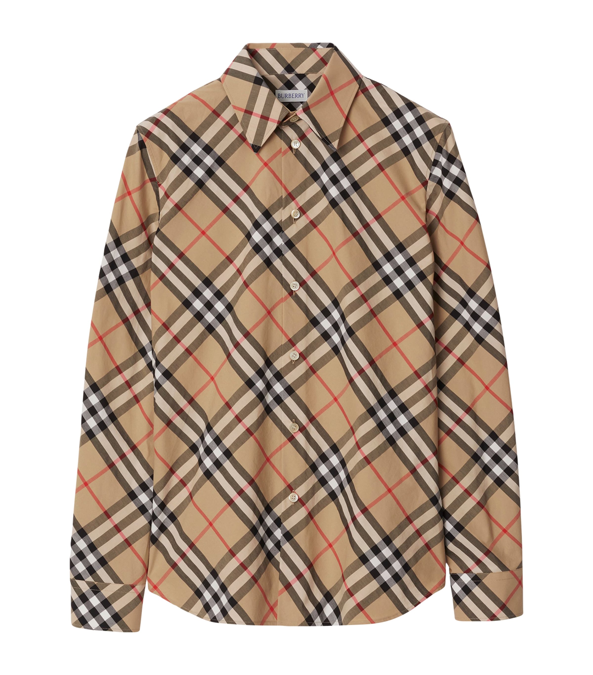 Burberry Brown Cotton Check Mini Shirt Dress | Harrods UK