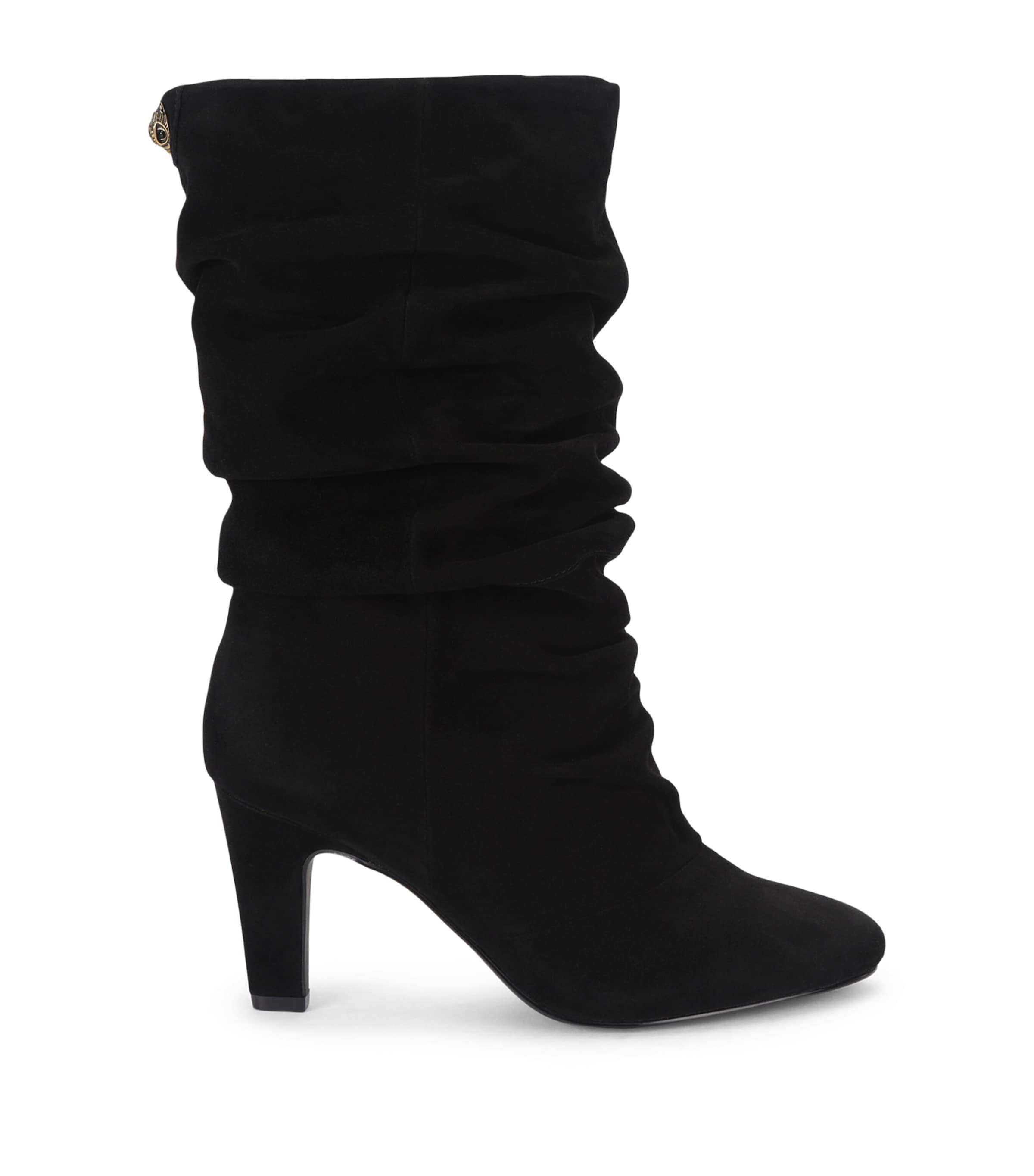 Kurt Geiger London Suede Elizabeth Slouch Knee-High Boots 80 Black