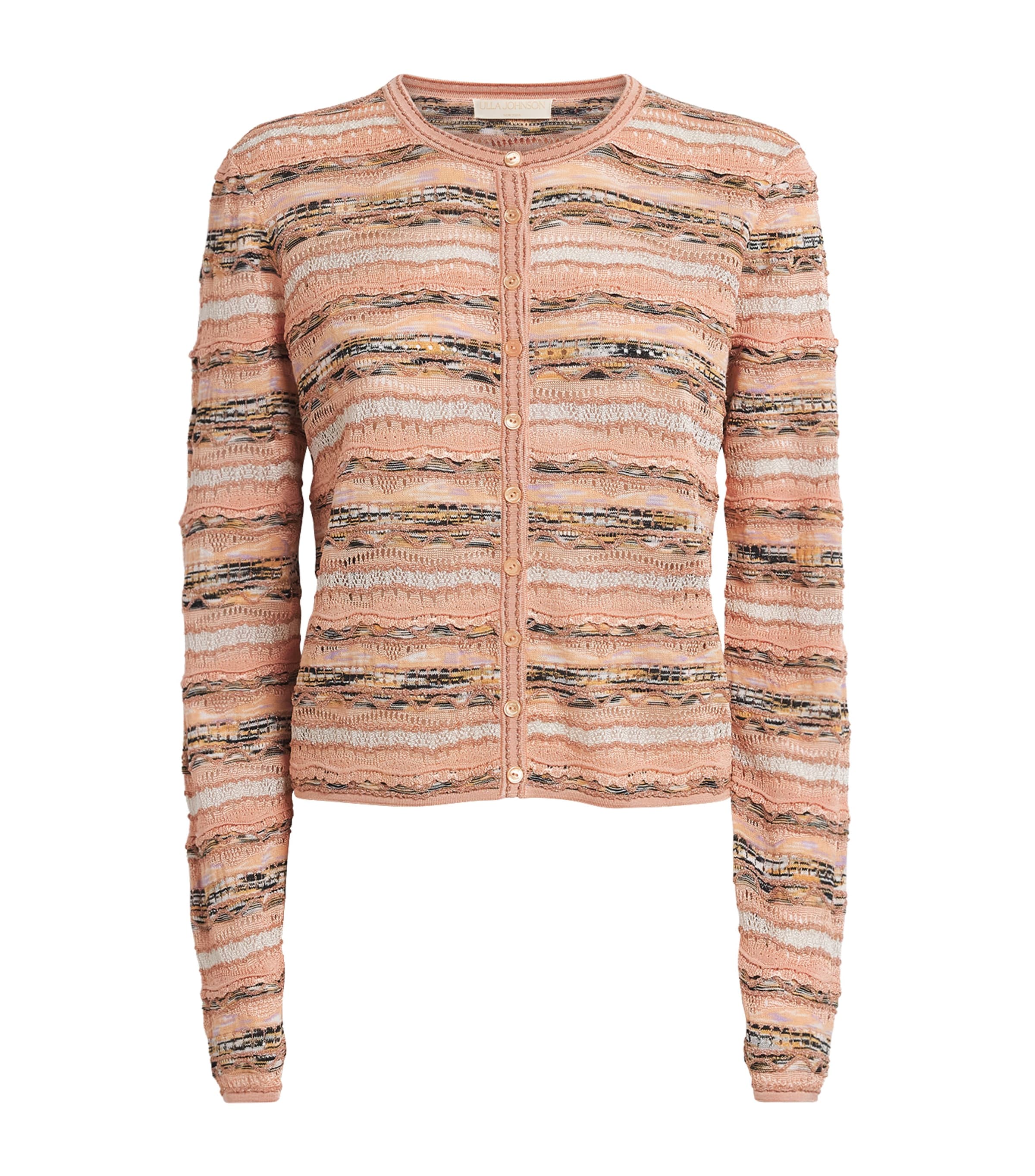 Ulla Johnson Womens Knitted Mia Cardigan Hibiscus