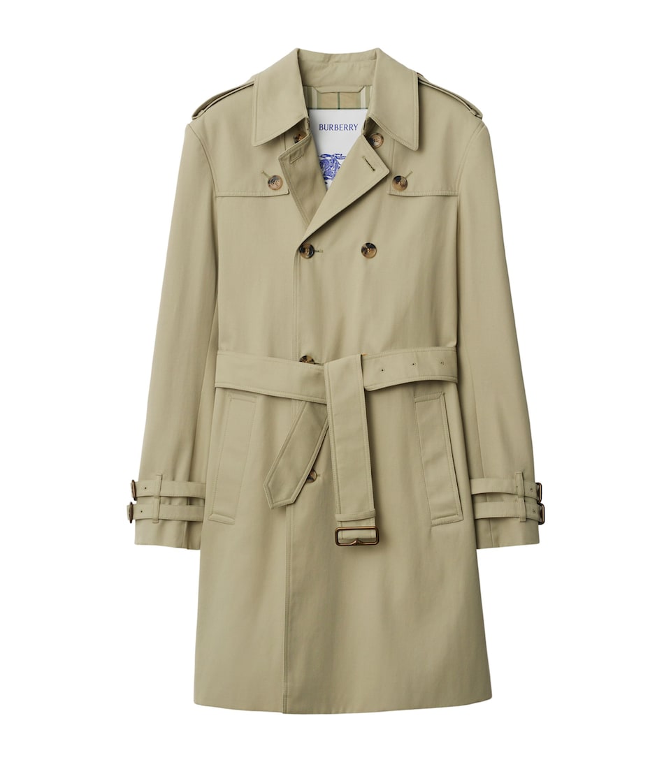 Cotton Gabardine Slim Trench Coat