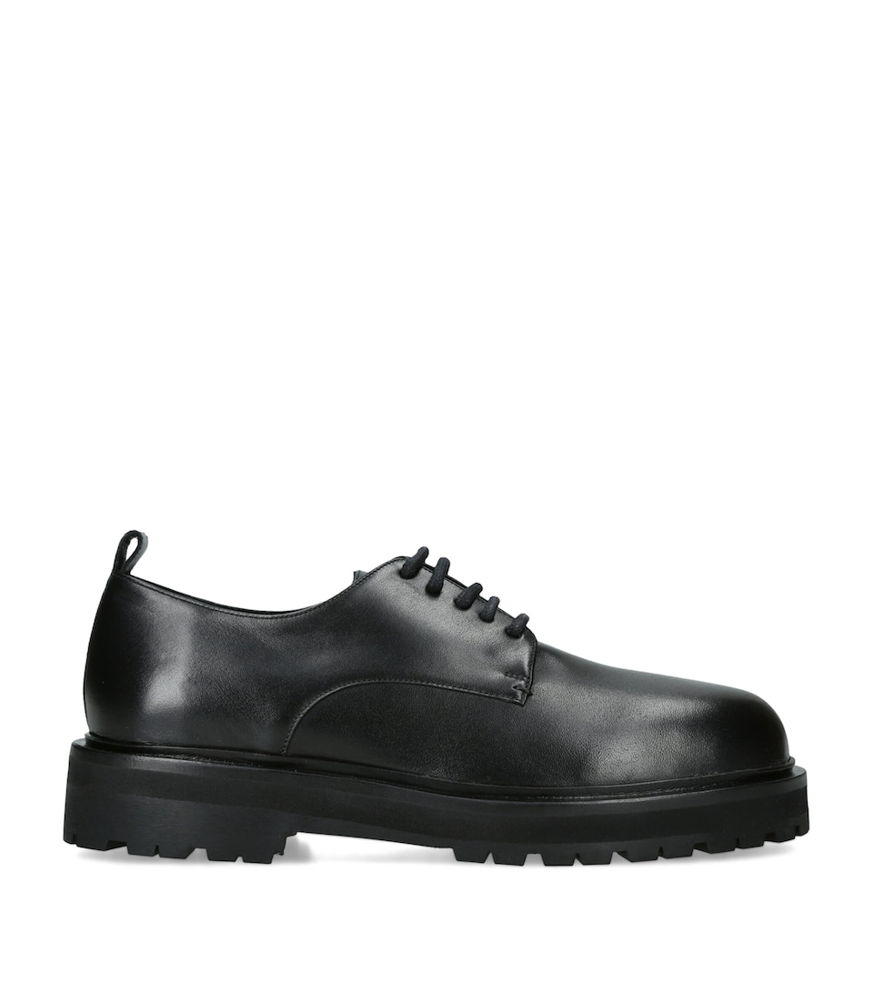 Studio Nicholson Leather Jackson Derby Shoes Black