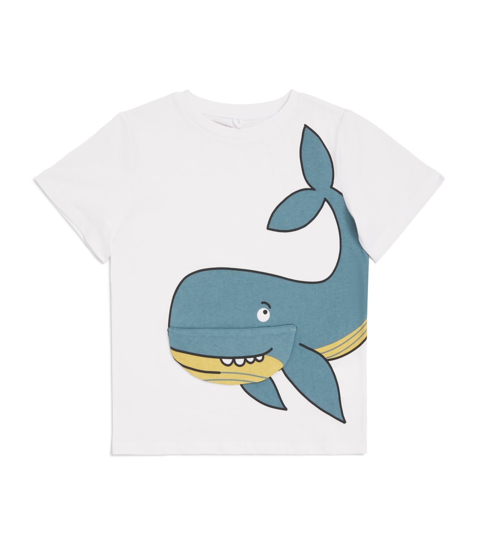 Stella McCartney Kids Organic Cotton Whale T-Shirt (2-14 Years)