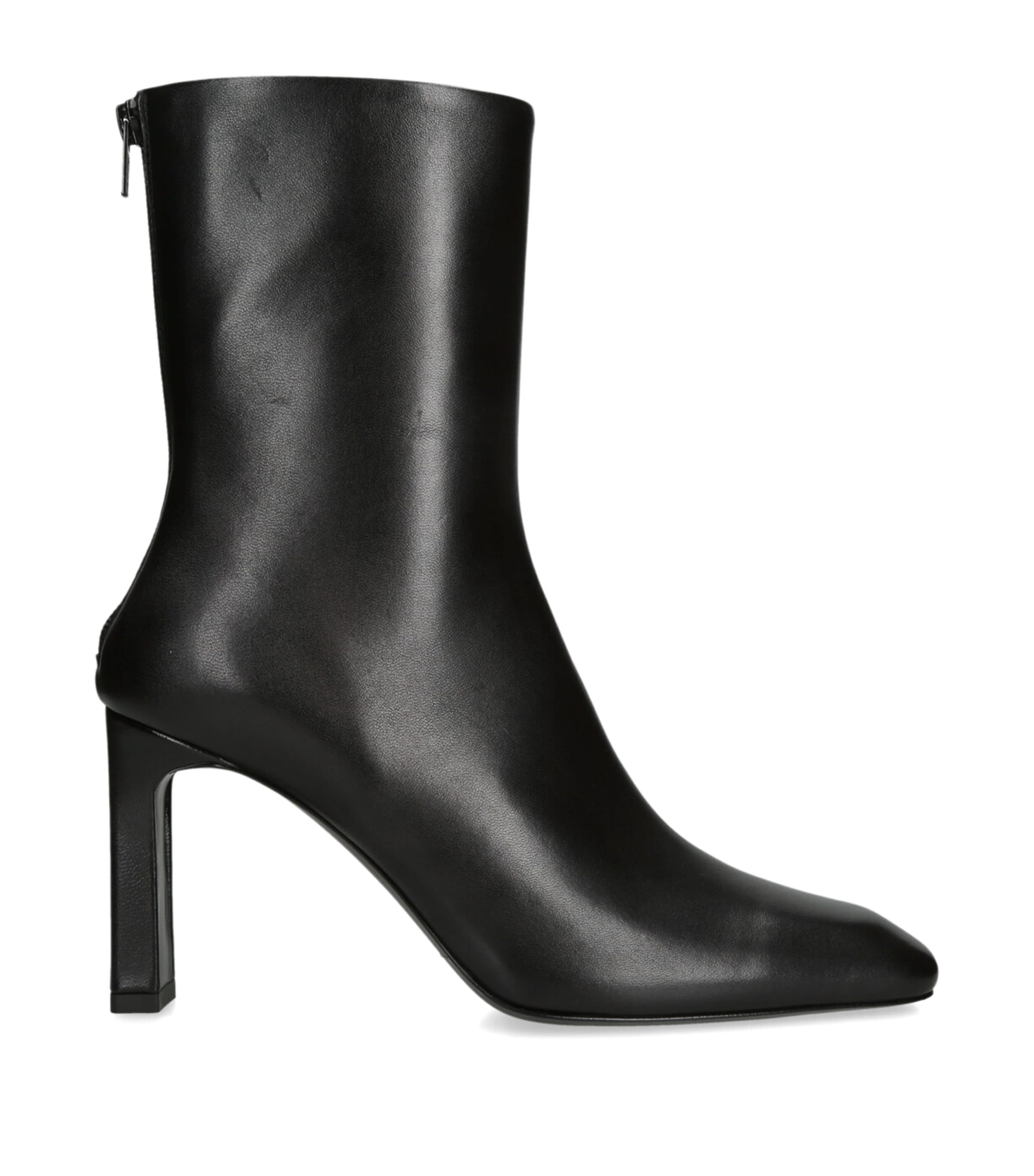 Calfskin Bar Ankle Boots 85