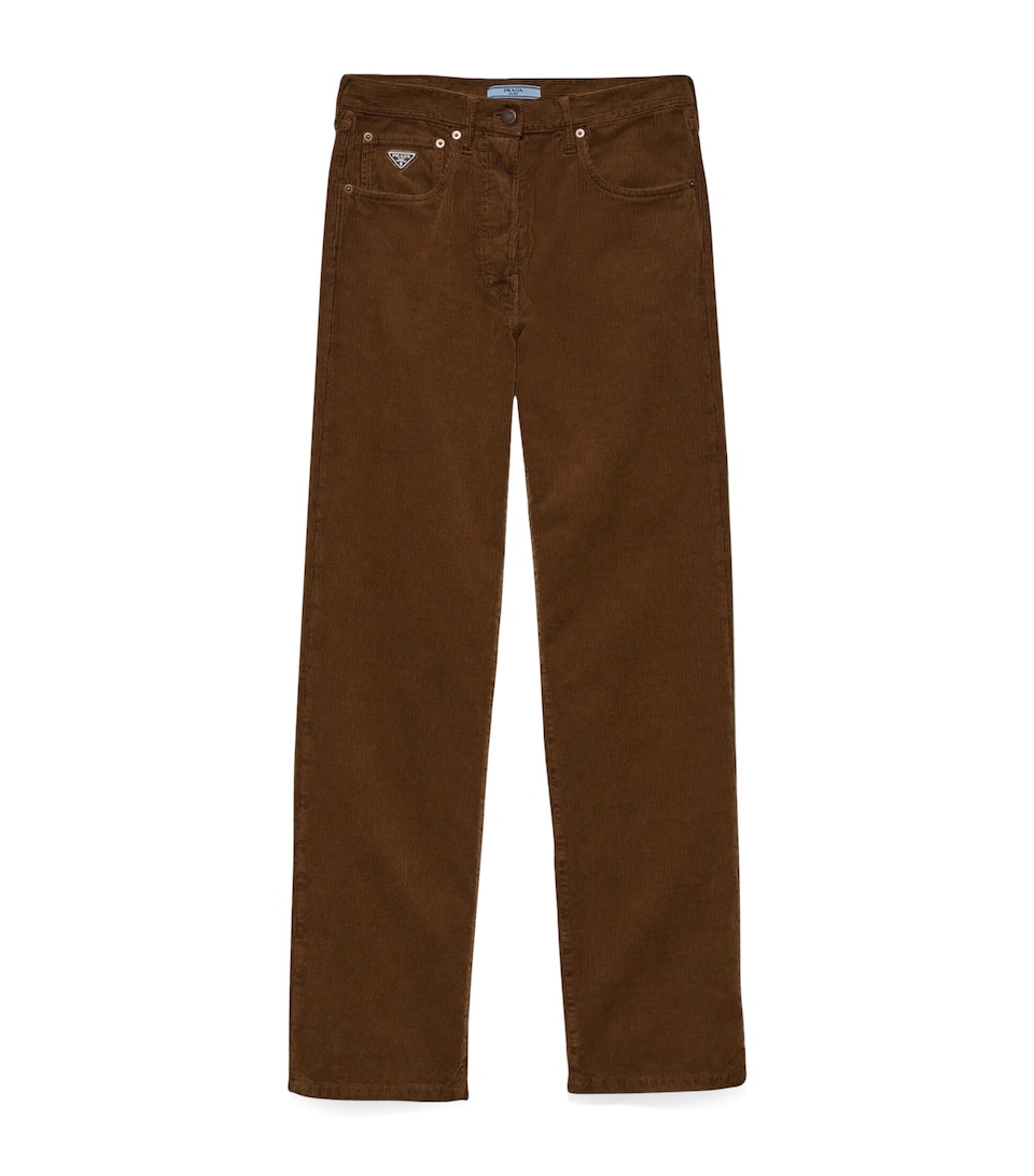 Corduroy Wide-Leg Trousers