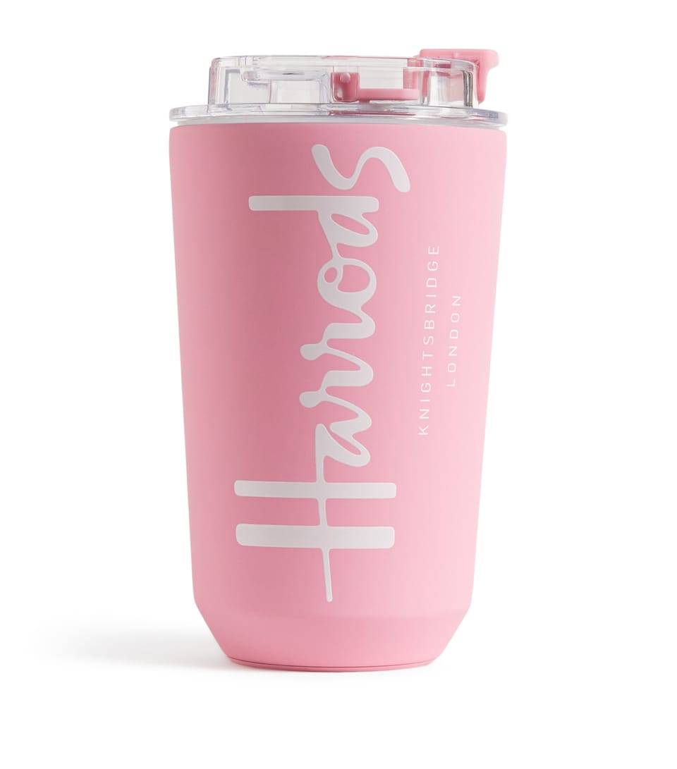 Harrods Logo Travel Cup (450ml) Pink