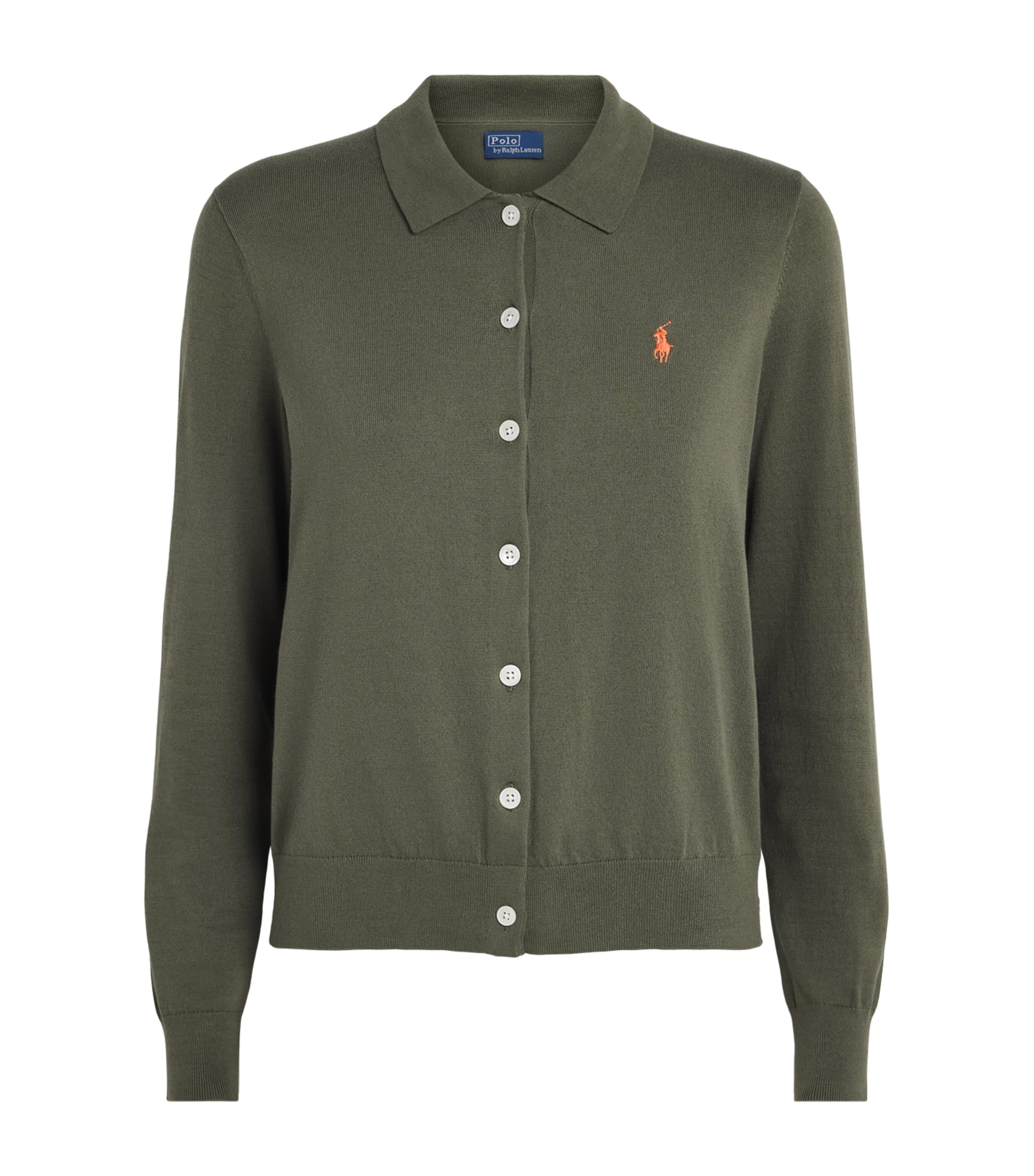 Polo Ralph Lauren Womens Polo Cardigan Dense Olive