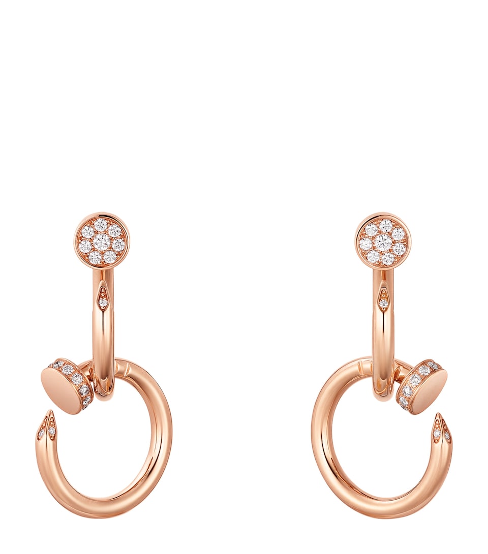 Rose Gold and Diamond Juste un Clou Earrings