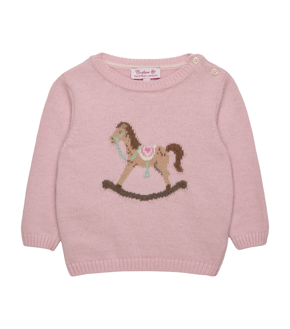 Wool-Blend Grace Rocking Horse Sweater (3-24 Months)
