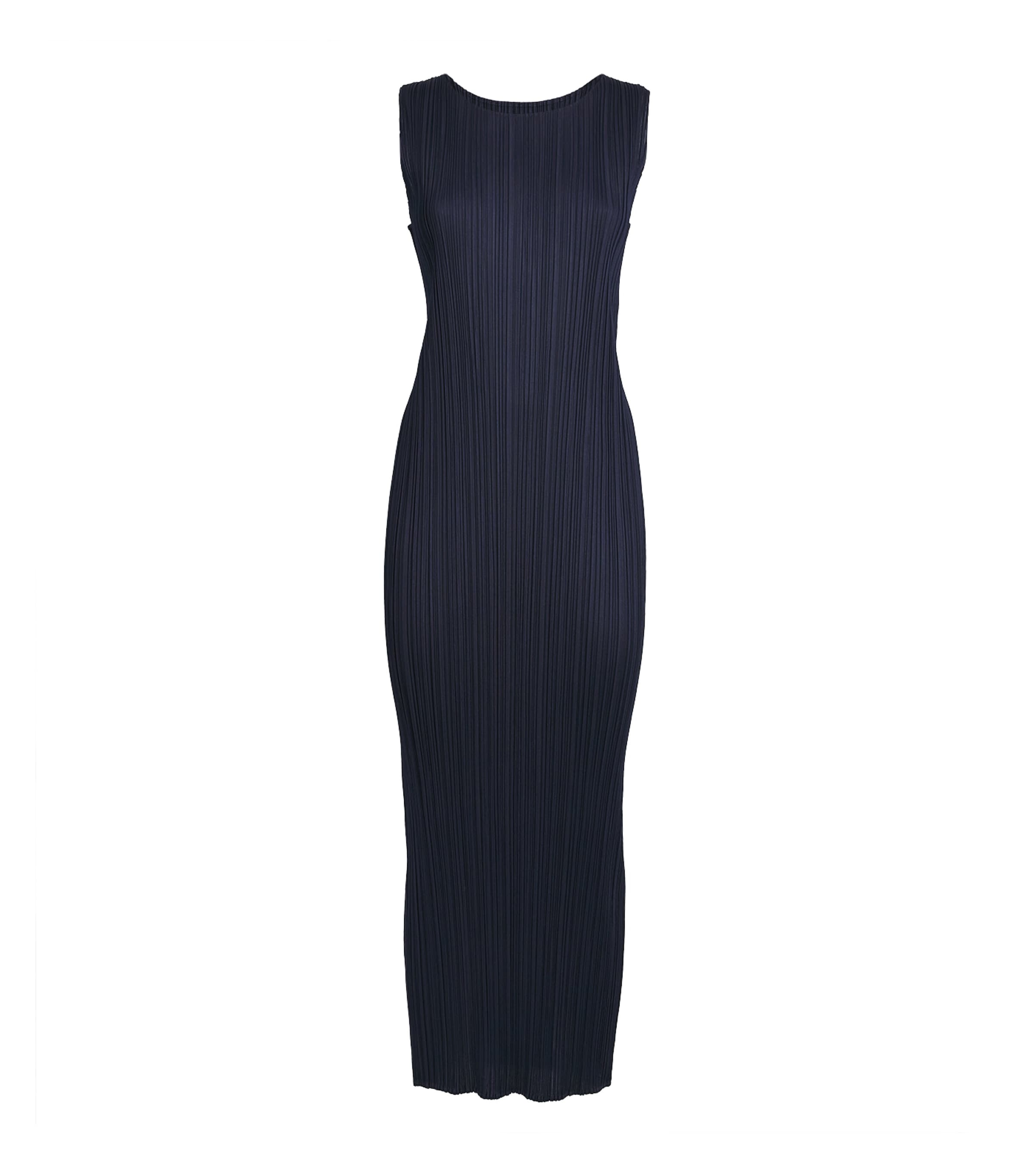 Pleats Please Issey Miyake Womens New Colorful Basics 4 Midi Dress