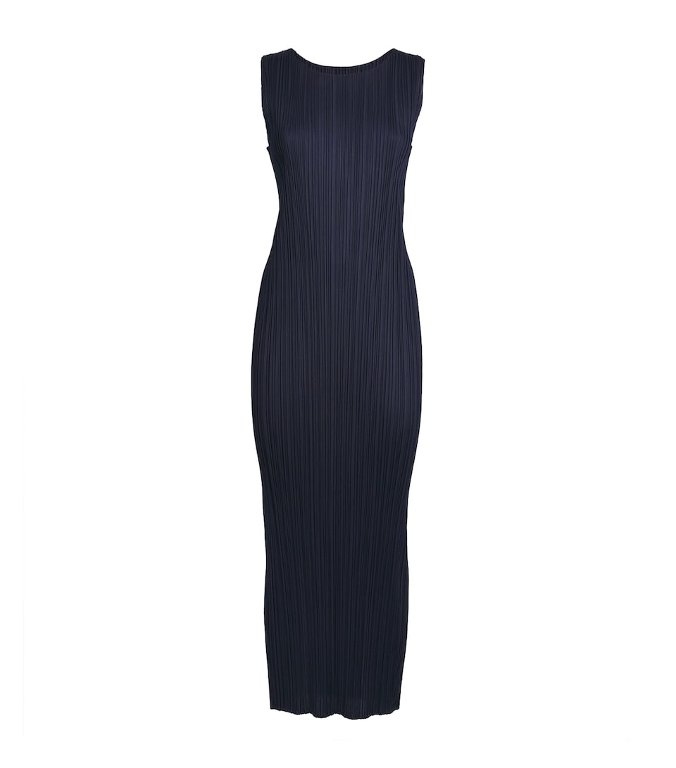 Pleats Please Issey Miyake Womens New Colorful Basics 4 Midi Dress