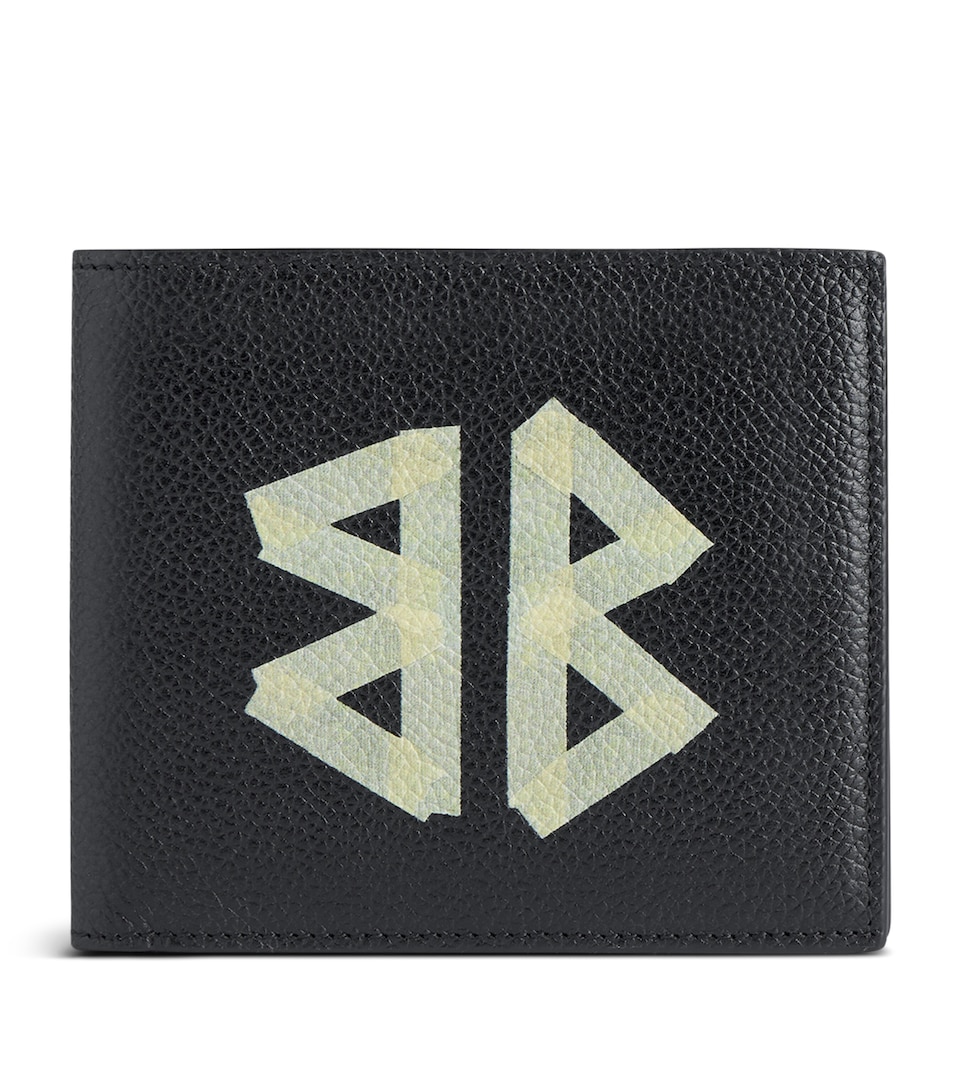 Leather Tape Logo Wallet