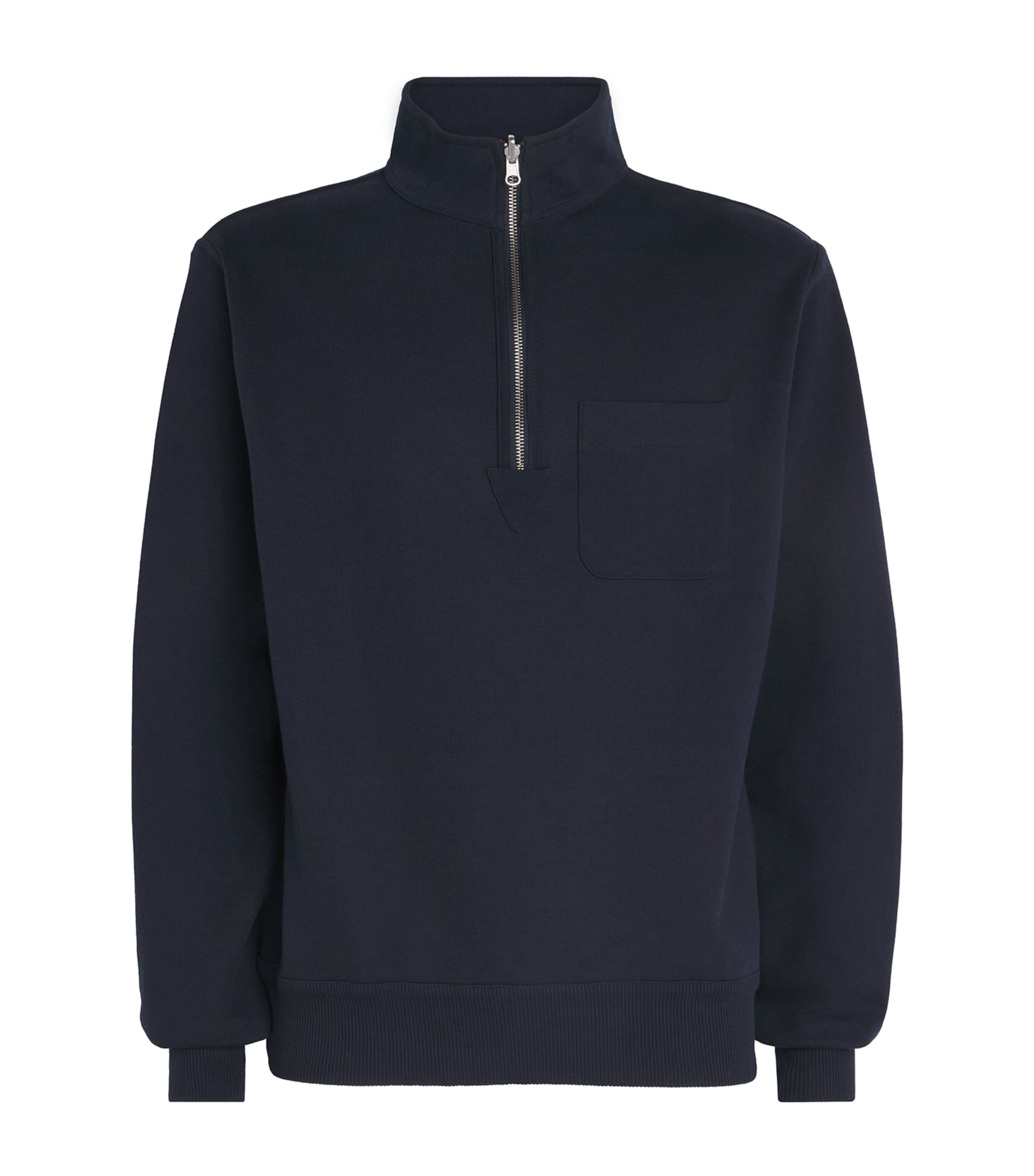 Reversible Stripe Quarter-Zip Sweatshirt