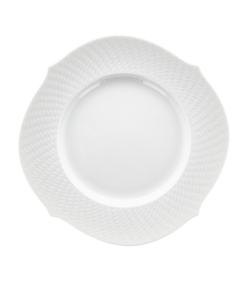 Meissen Porcelain Waves Relief Dinner Plate (28.5cm) White