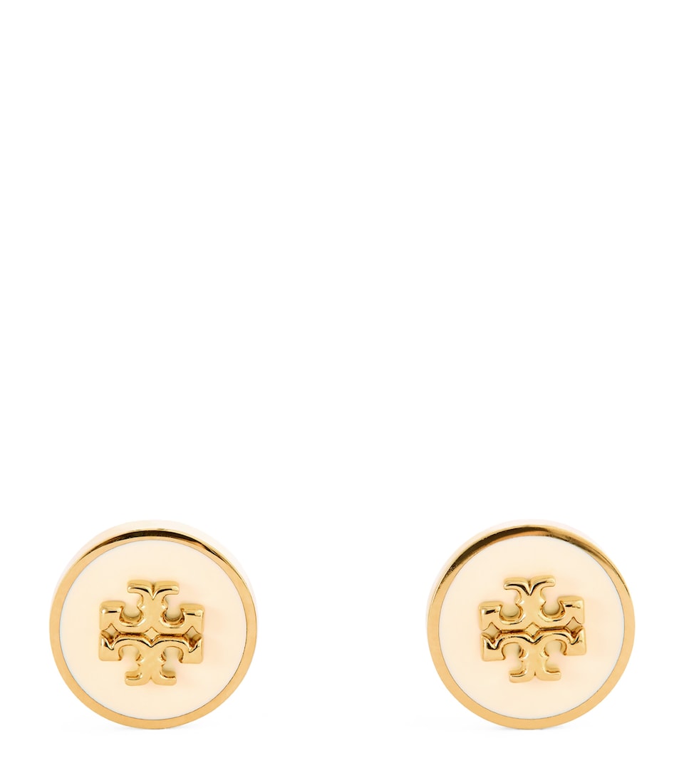 Enamel-Trim Kira Circle Studs