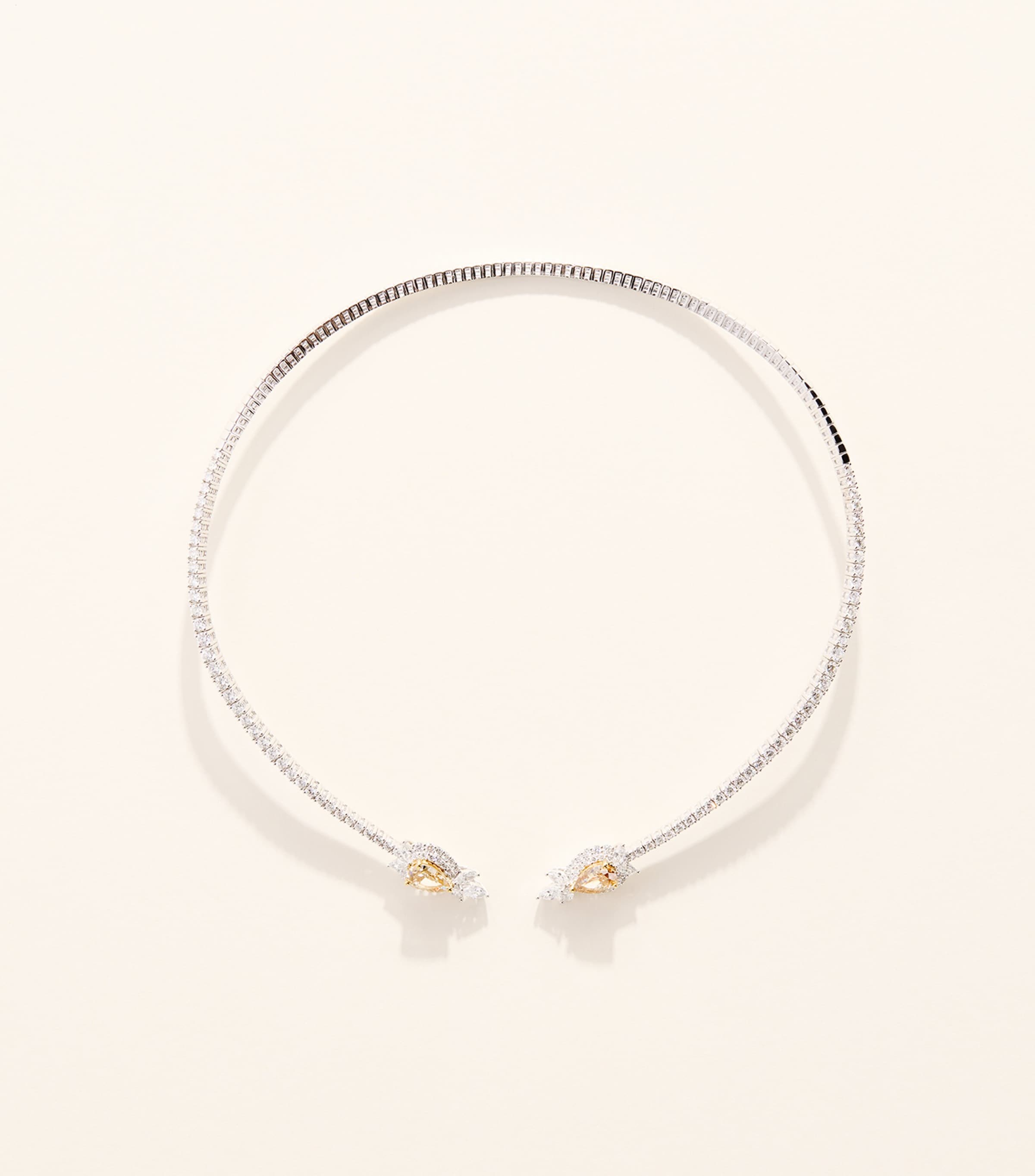 Yeprem White Gold and Diamond Reign Supreme Necklace White Gold