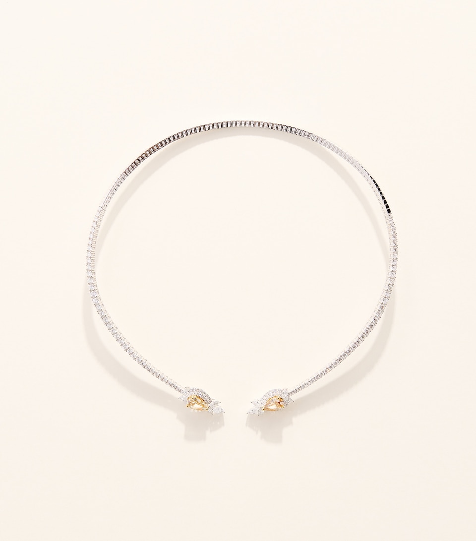 Yeprem White Gold and Diamond Reign Supreme Necklace White Gold