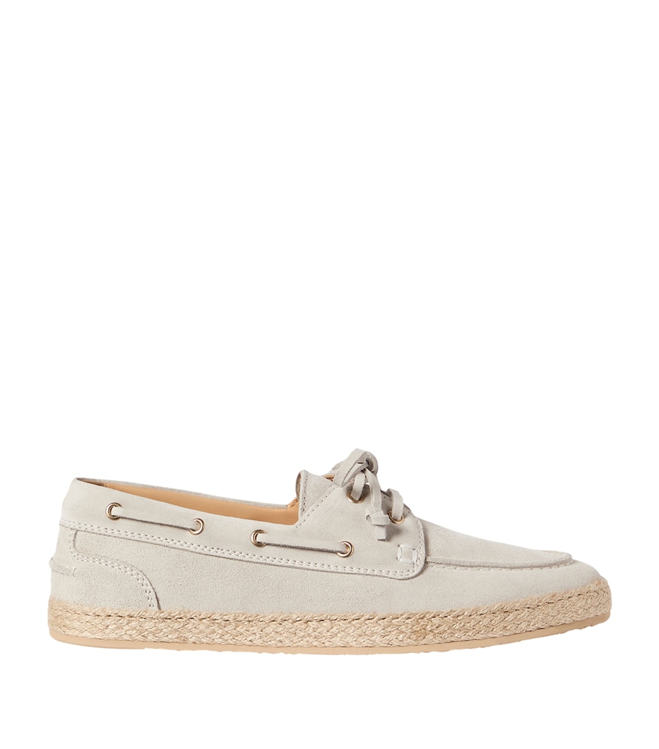 Brunello Cucinelli Suede Penny Loafer Espadrilles