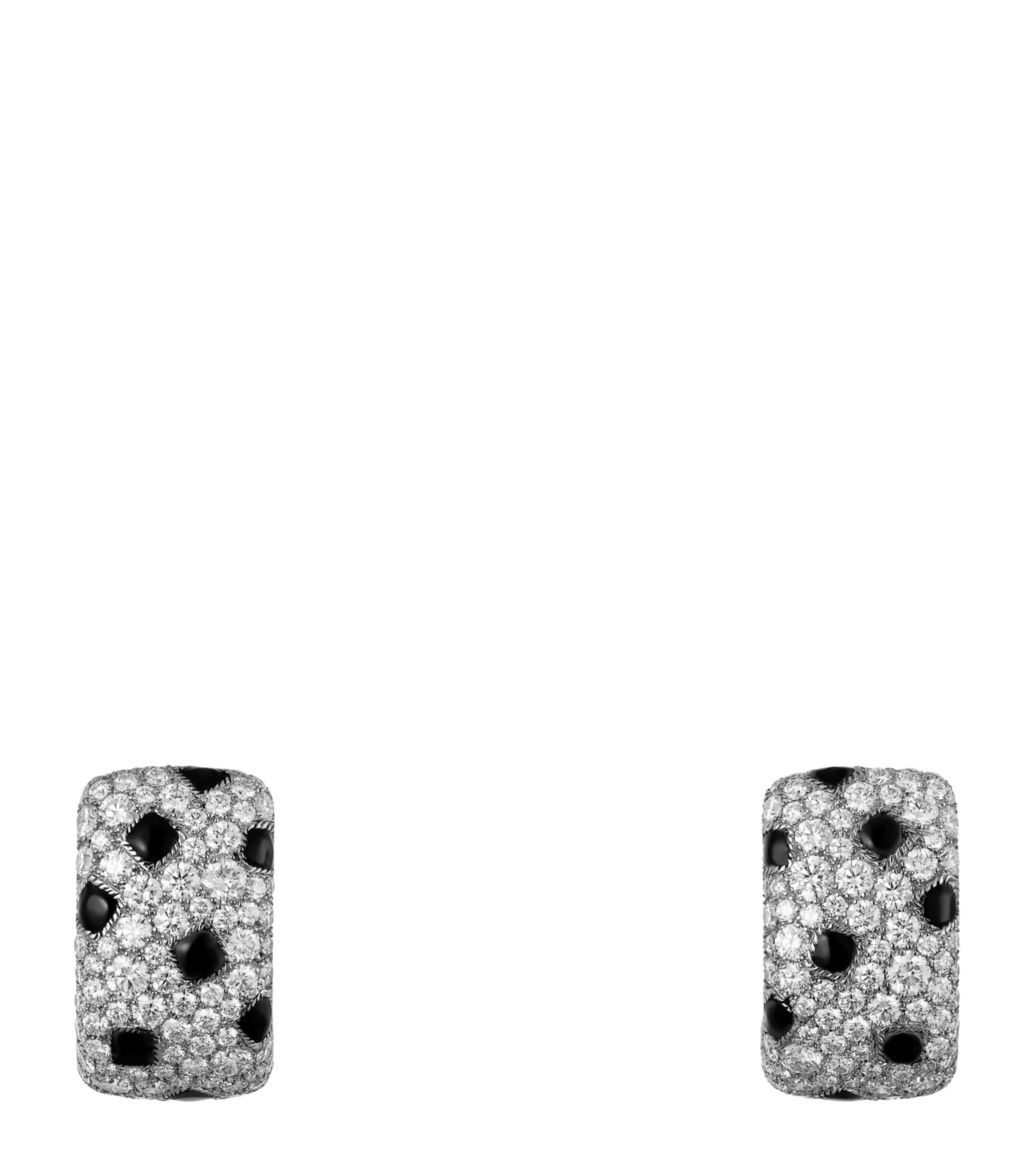 White Gold and Diamond Panthère de Cartier Earrings