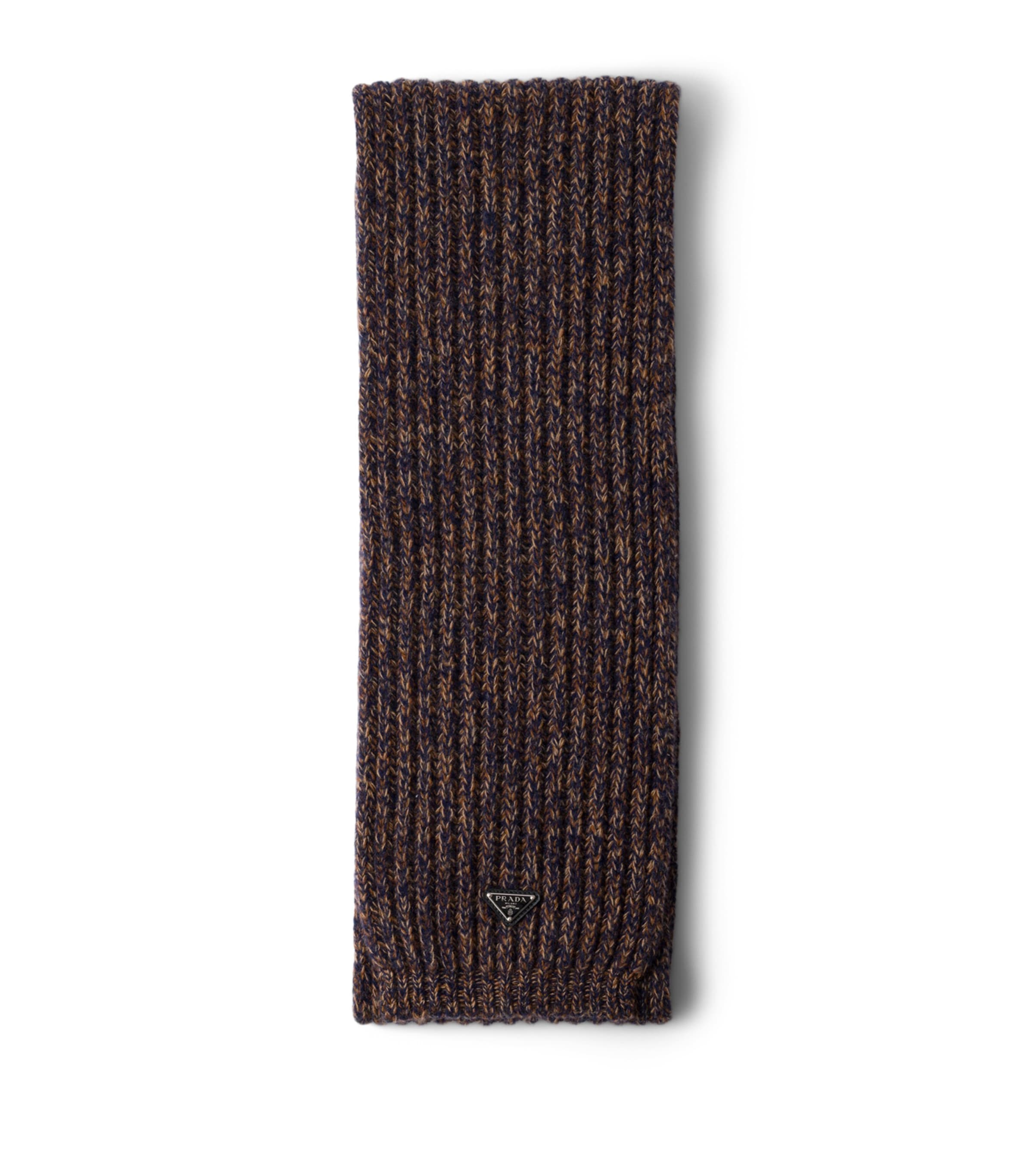 Wool-Cashmere Logo Scarf