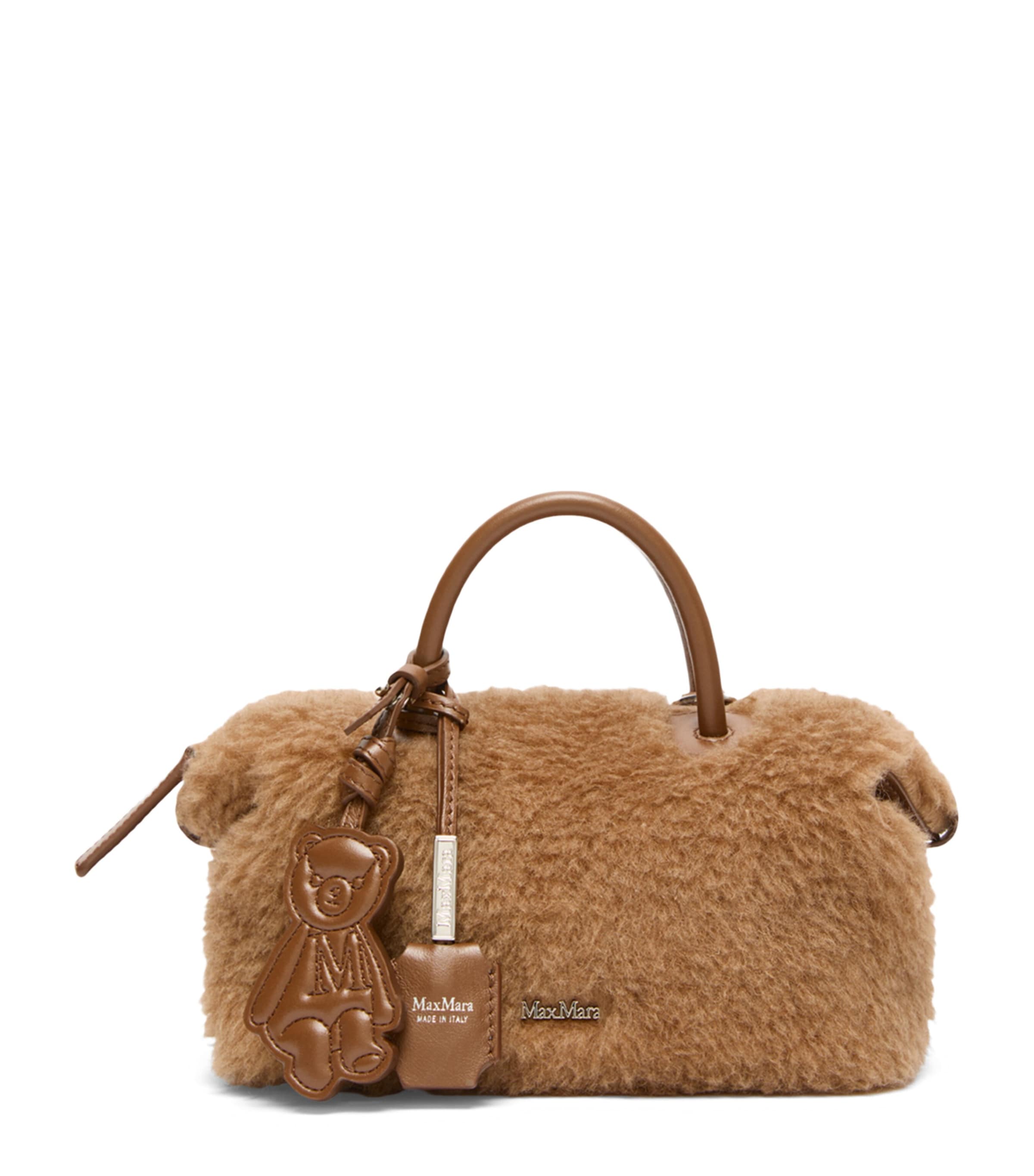 Max Mara Teddy Top-Handle Bag Camel