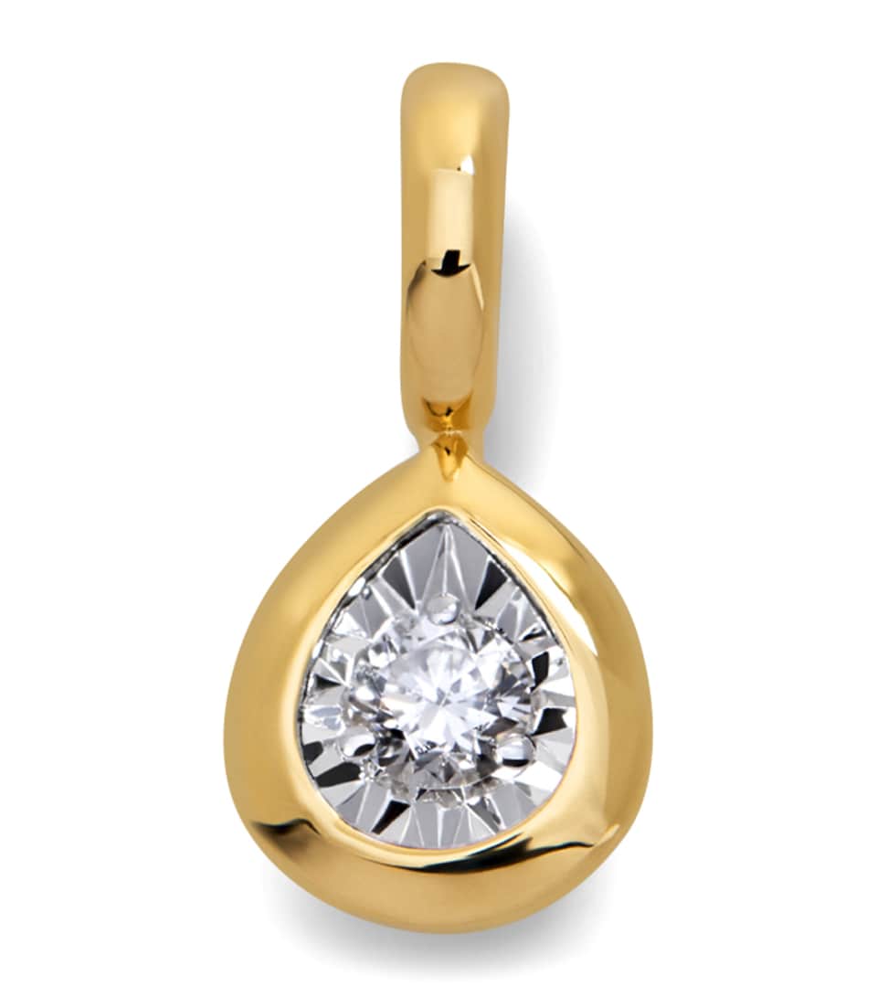 Monica Vinader Gold Vermeil and Diamond Pendant Gold Vermeil