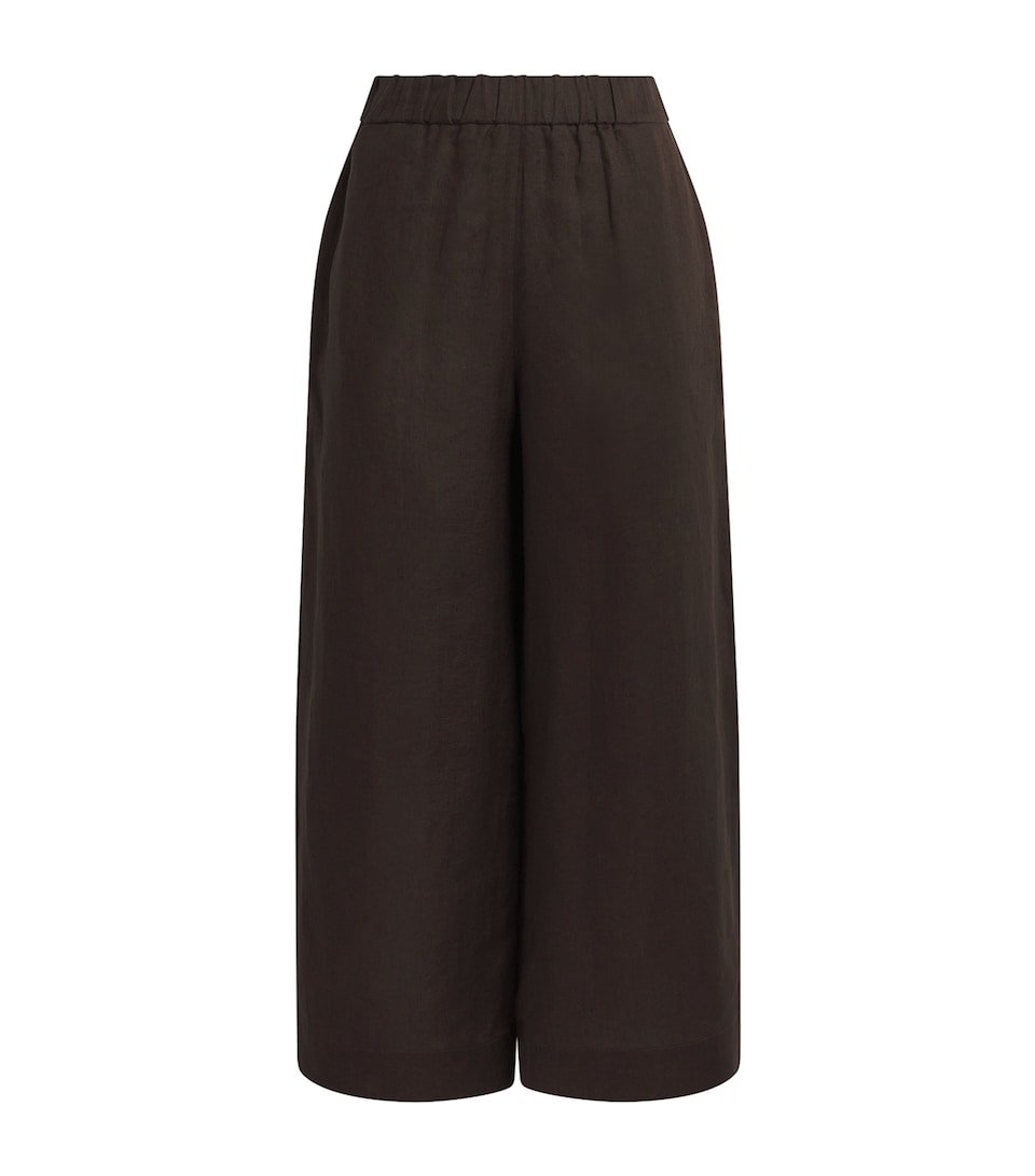Linen Wide-Leg Trousers