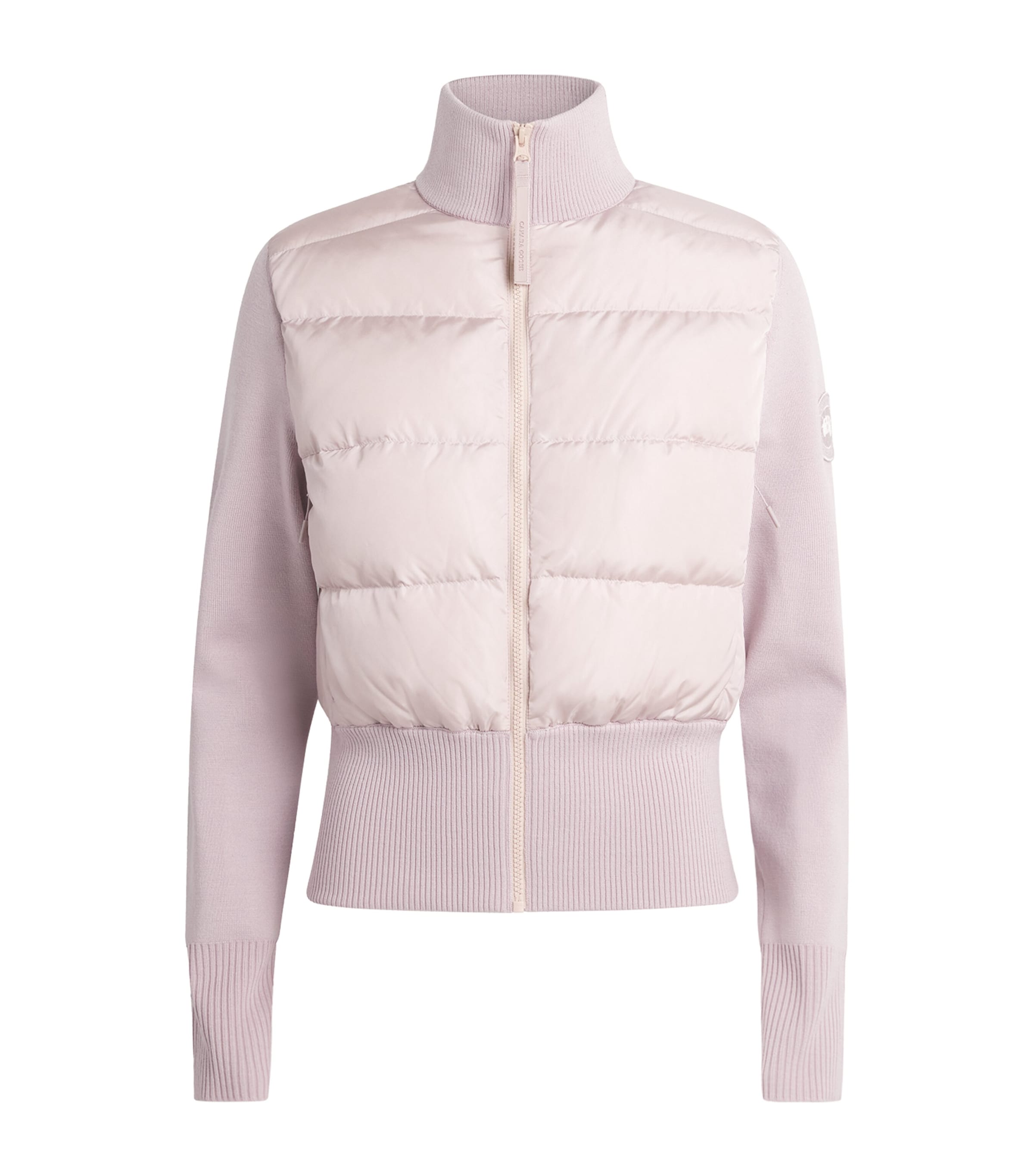 Canada Goose Womens Wool Down-Filled HyBridge Wide Jacket Lucent Rose