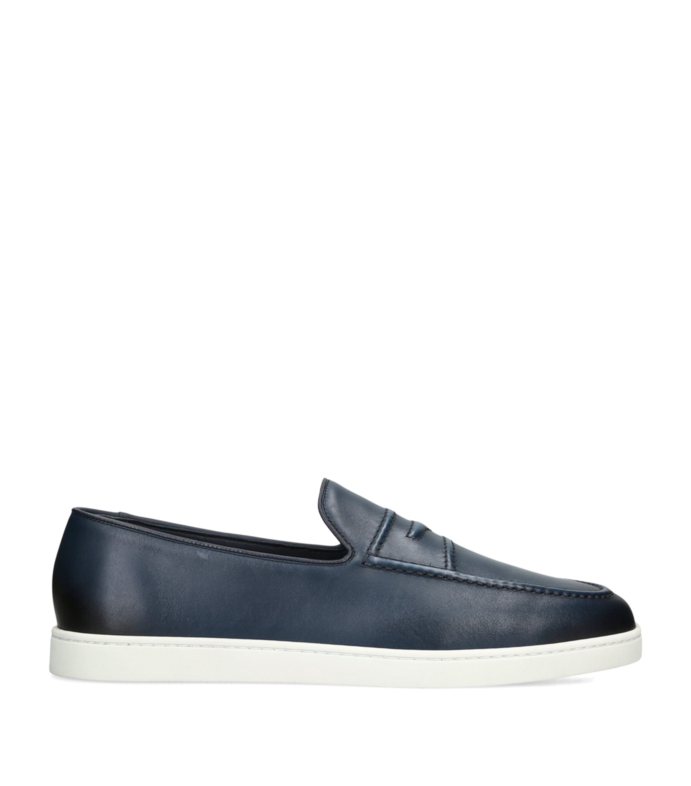Church's Leather Peebles Slip-On Sneakers Navy