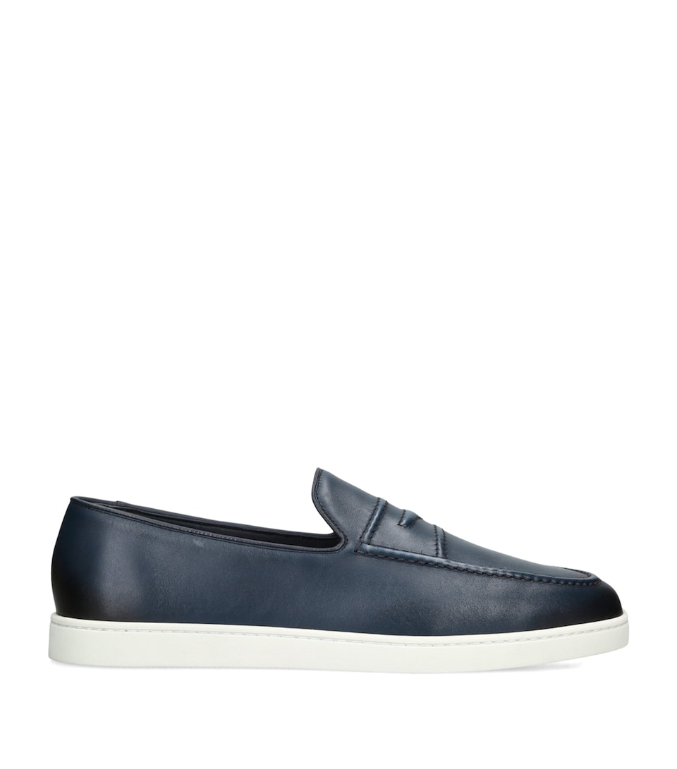 Church's Leather Peebles Slip-On Sneakers Navy