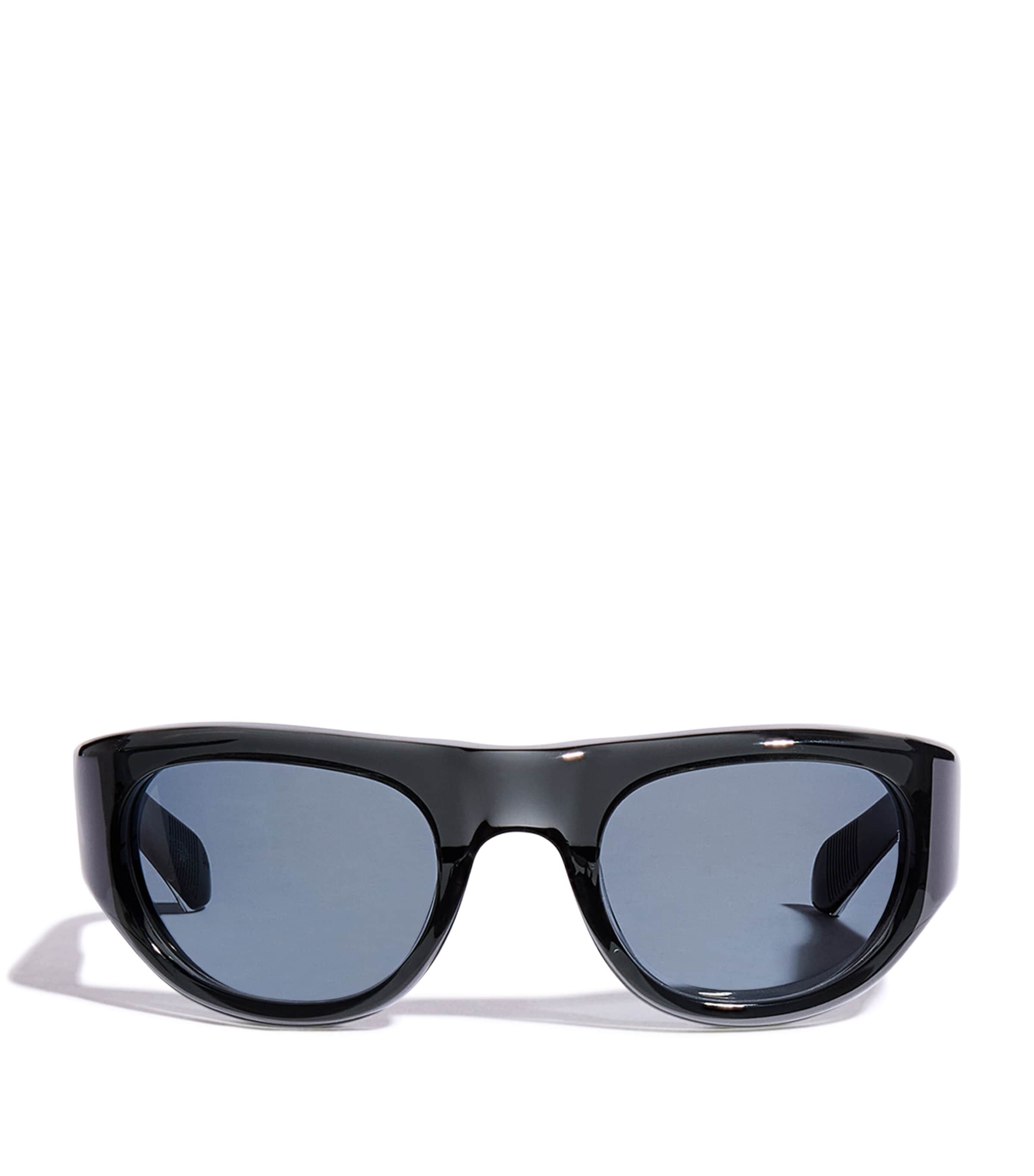 Jacques Marie Mage Acetate Clyde Oval Sunglasses Grisaille