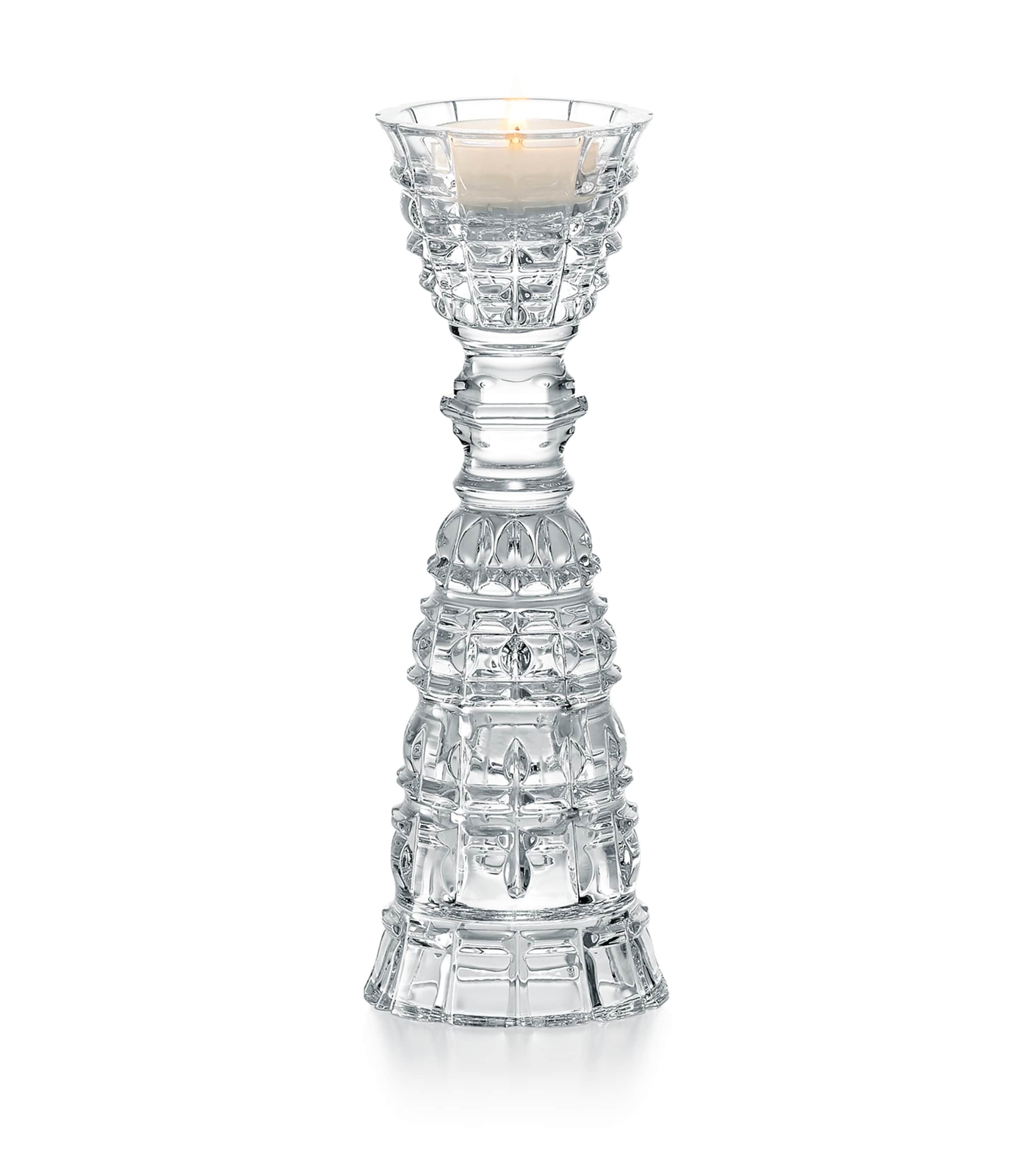 Baccarat Crystal New Antique Mirage Dual Vase (21cm) Clear