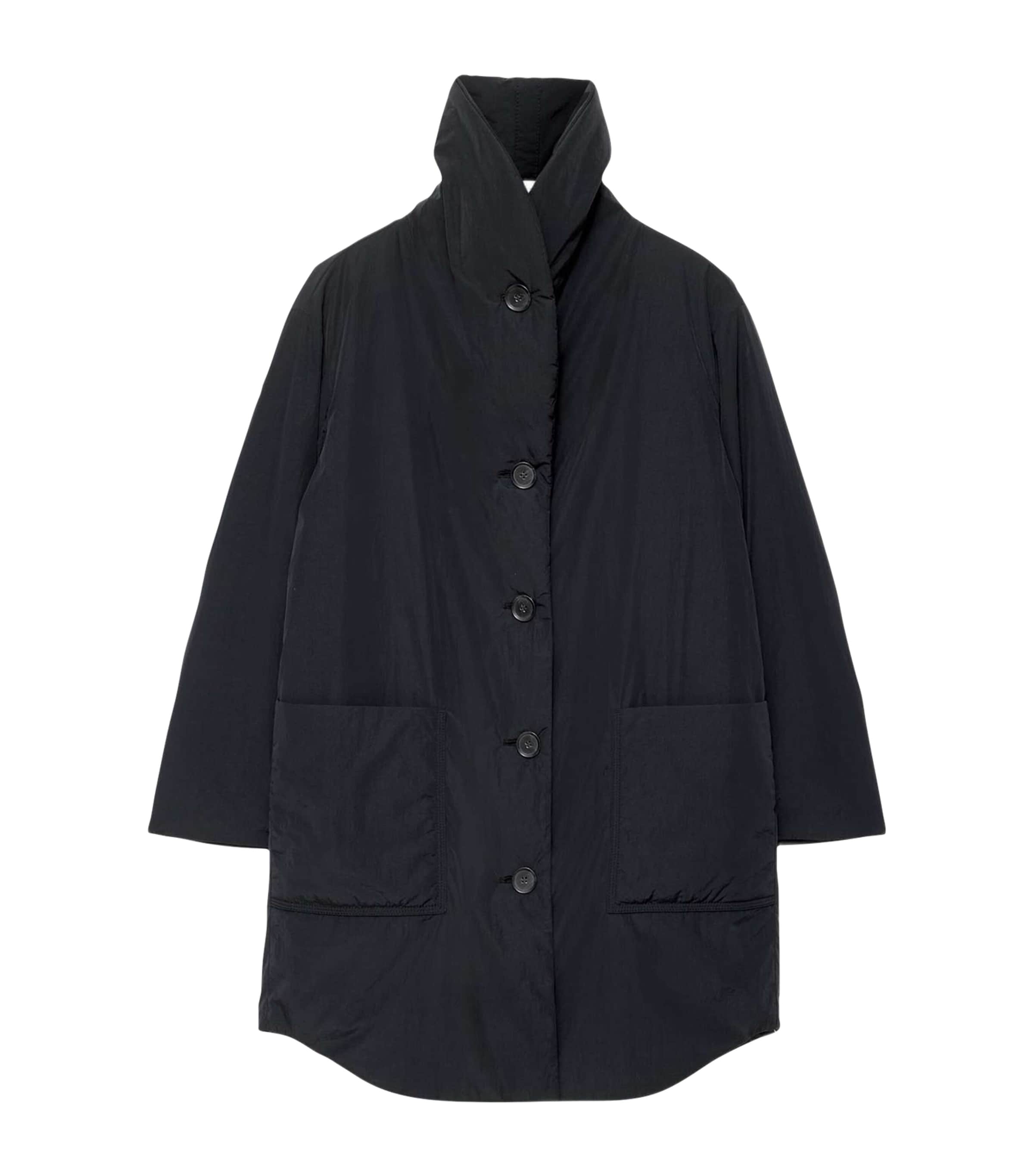 AllSaints Womens Darcie Puffer Jacket Washed Black