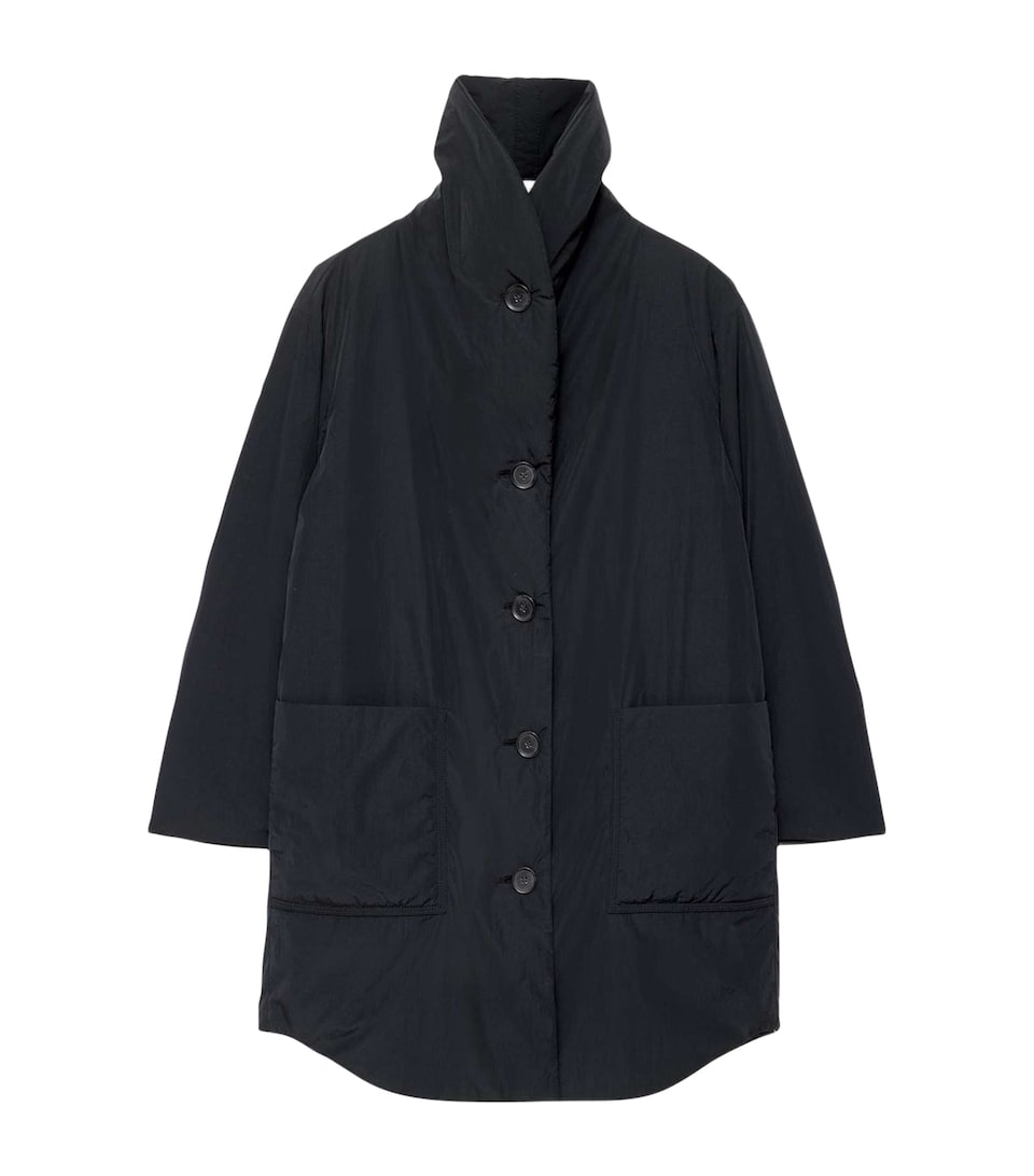 AllSaints Womens Darcie Puffer Jacket Washed Black