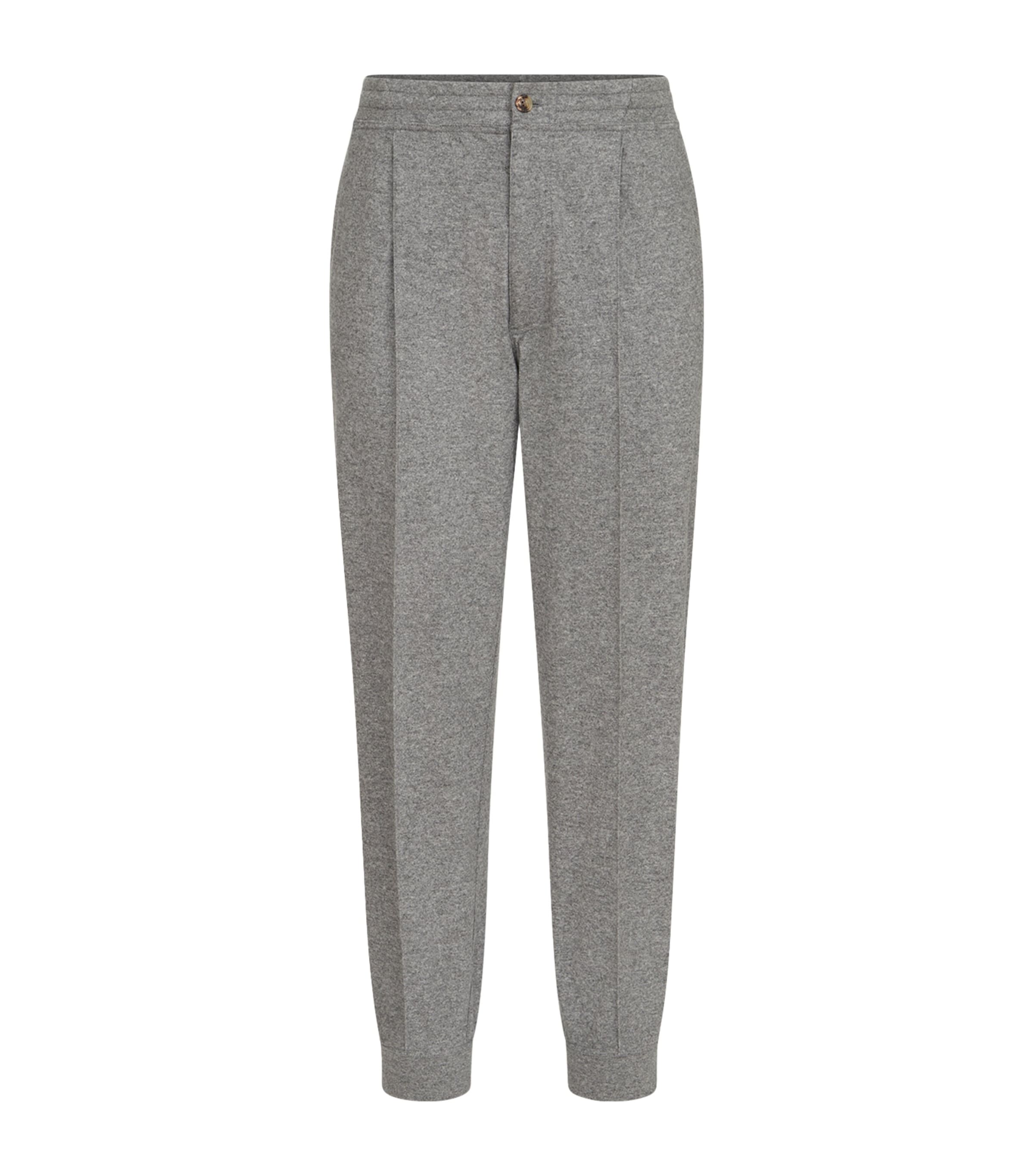 Brunello Cucinelli Mens Cashmere Trousers Graphite
