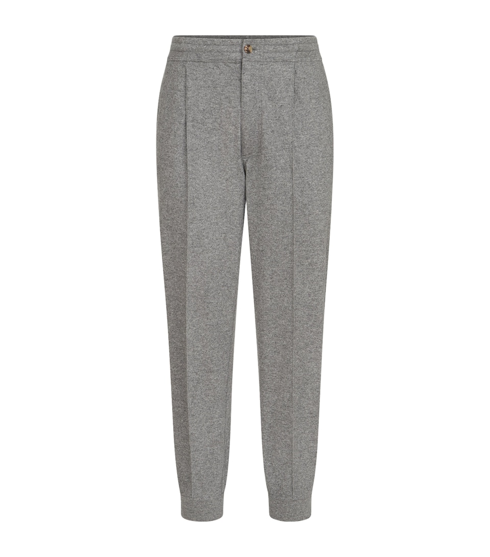 Brunello Cucinelli Mens Cashmere Trousers Graphite