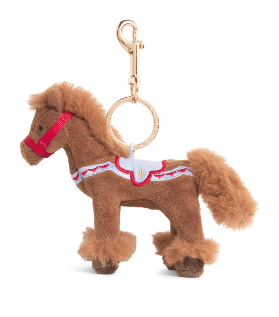 Harrods Horse Plush Keyring (12cm)