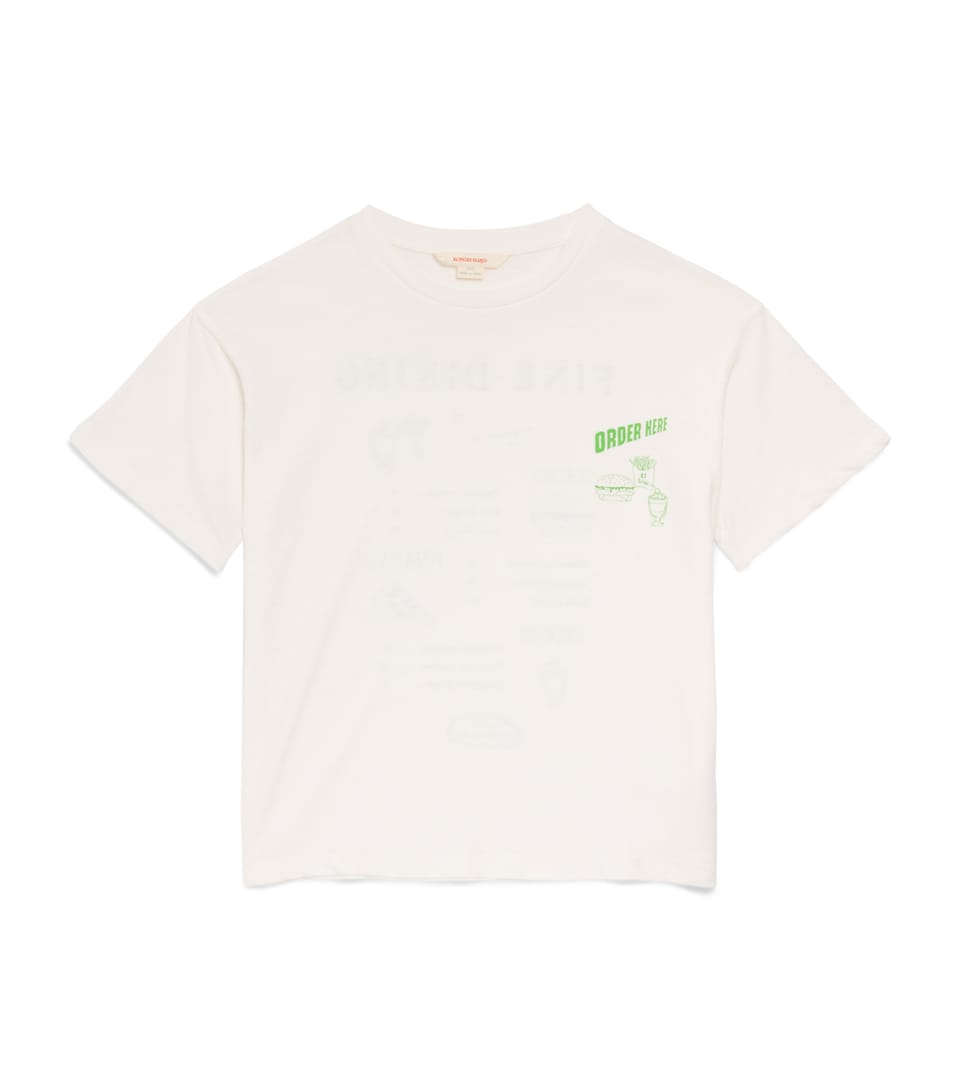 KONGES SLOJD Organic Cotton-Linen Era T-Shirt (3 Months-10 Years) O Wht/fine