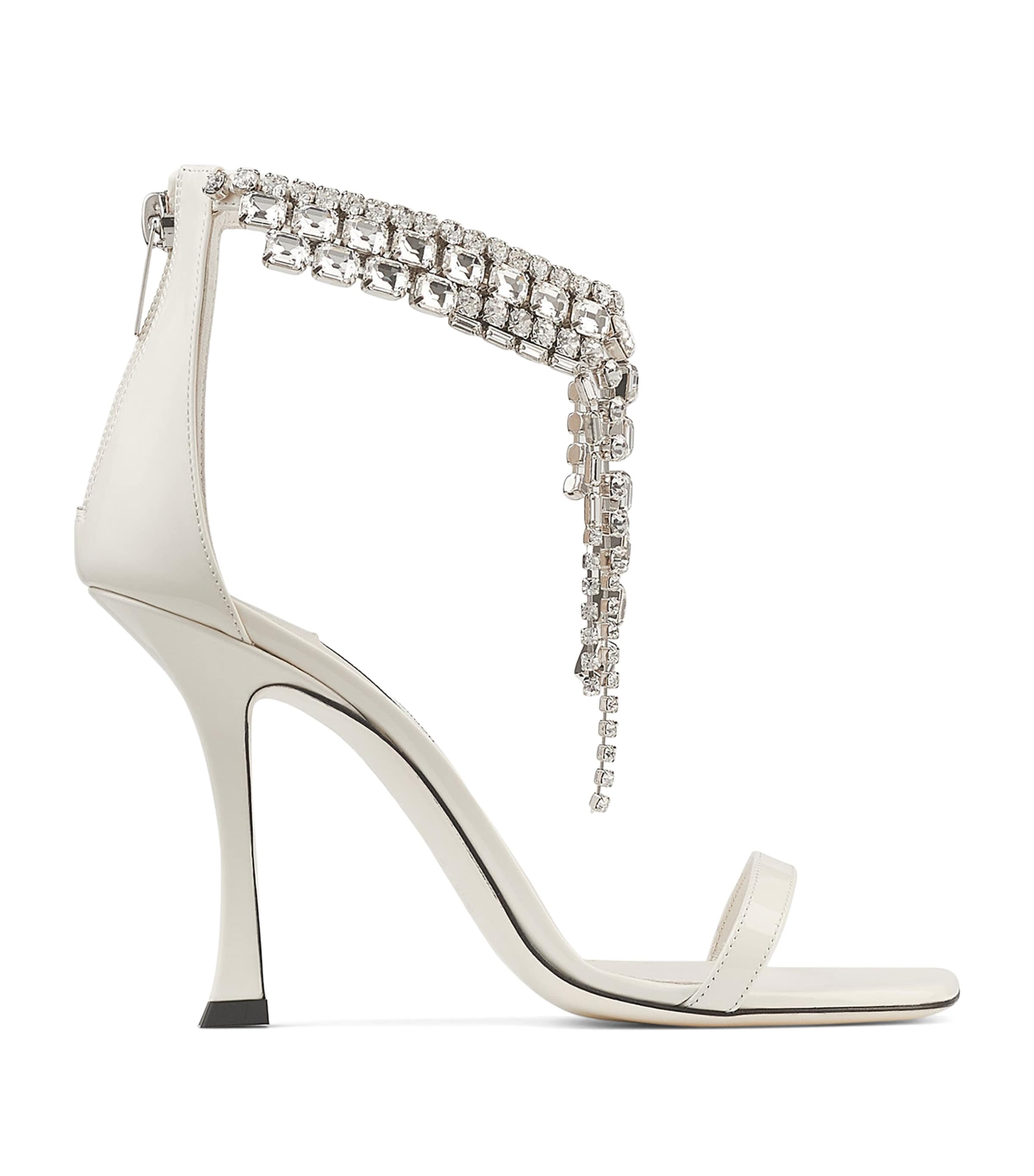 Verity 100 Patent Leather Embellished Sandals
