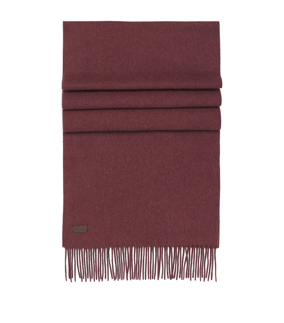 Canali Wool Fringe Scarf