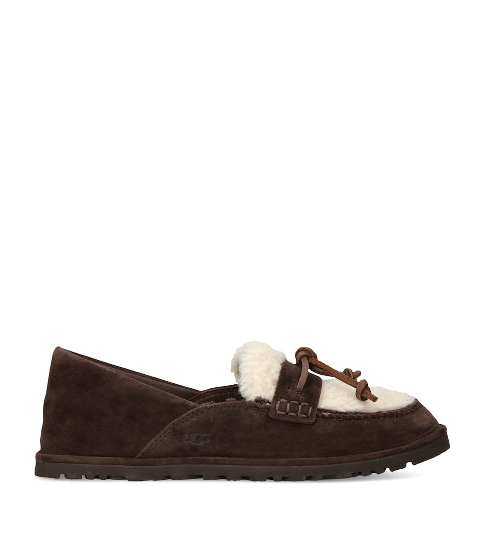 UGG Suede Zora Loafers Dark Brown