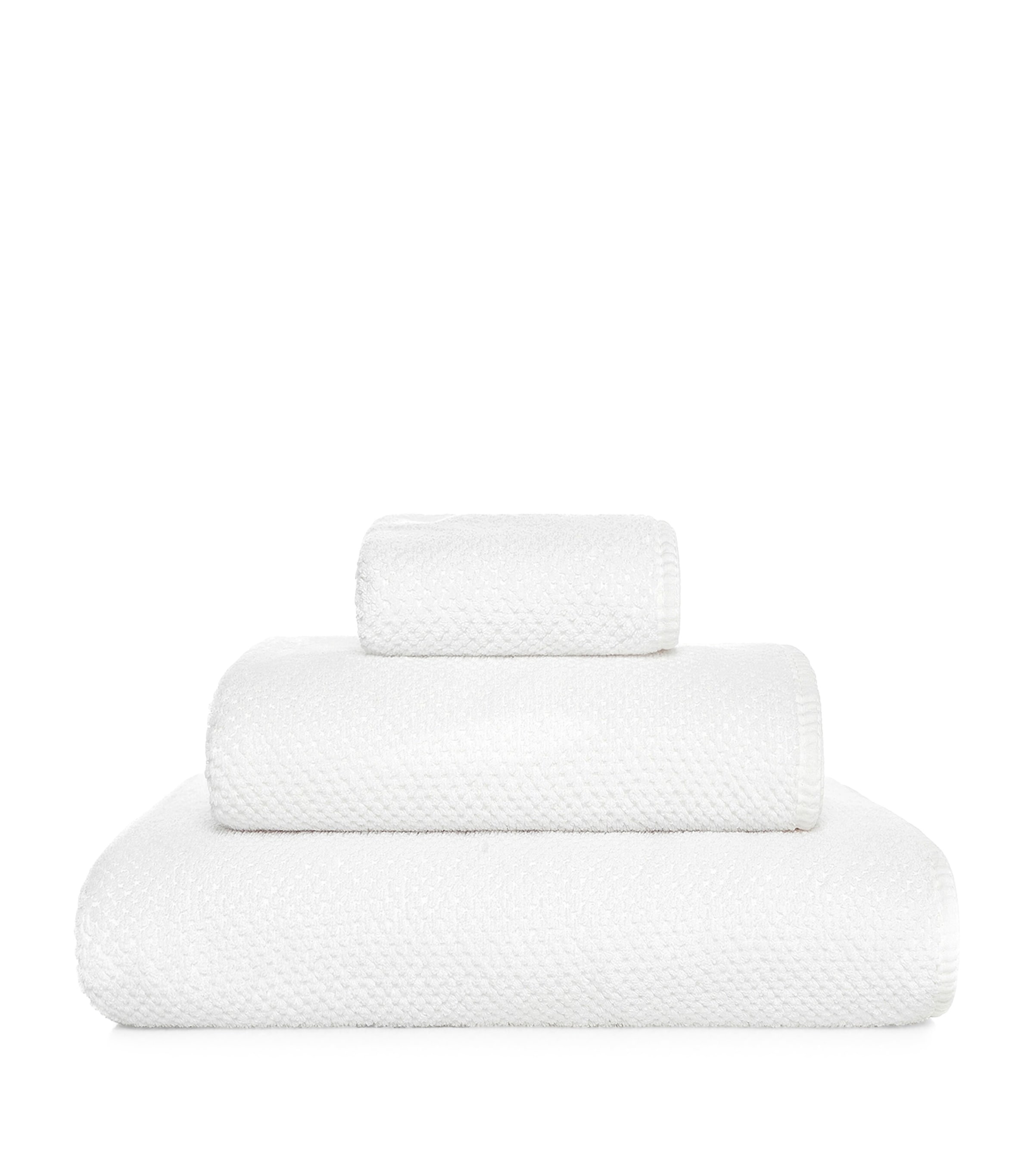 GRACCIOZA Bee Waffle Bath Towel (70cm x 140cm) White