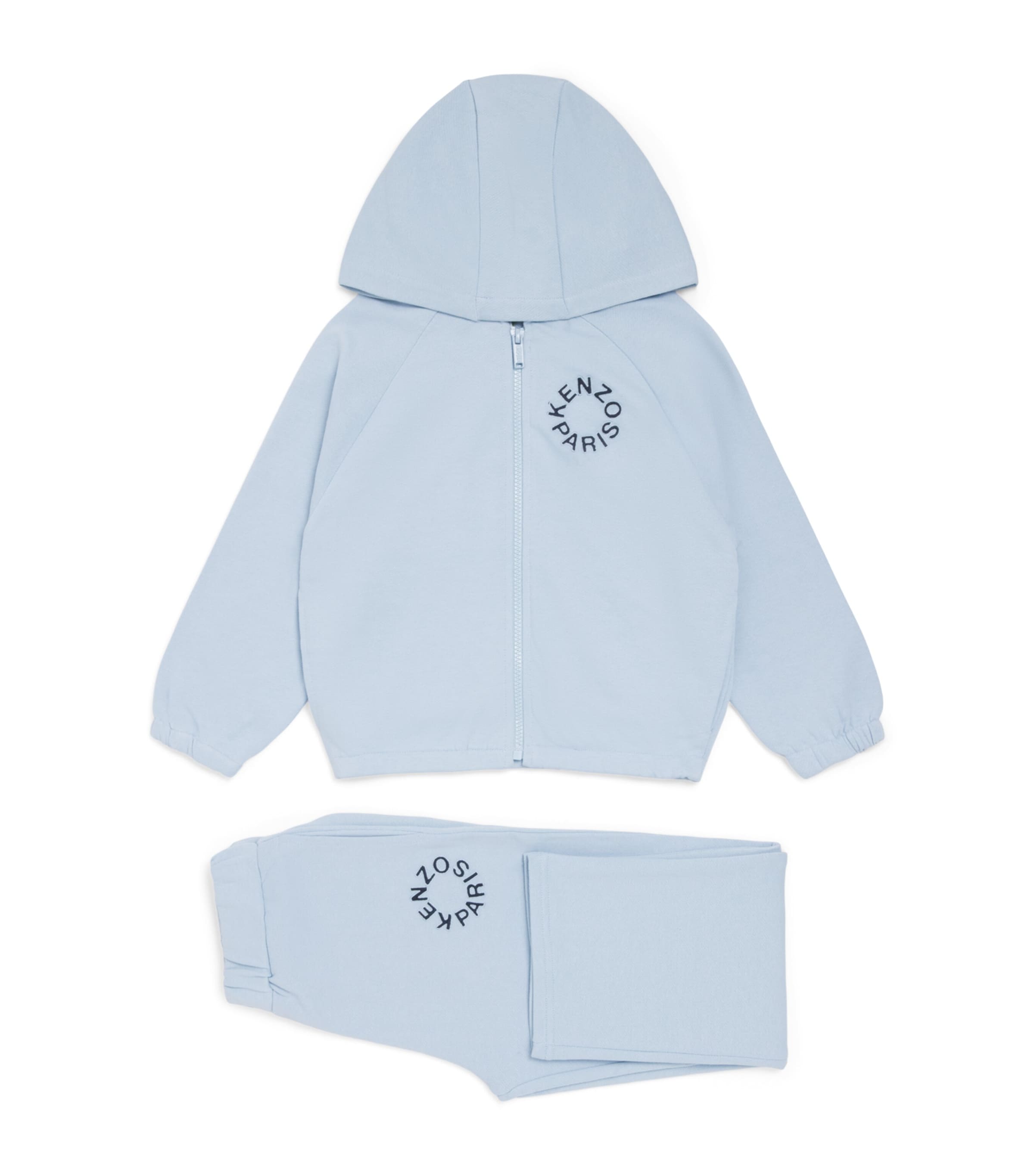 Kenzo Kids Logo Hoodie and Sweatpants Set (2-14 Years) Pale Blue